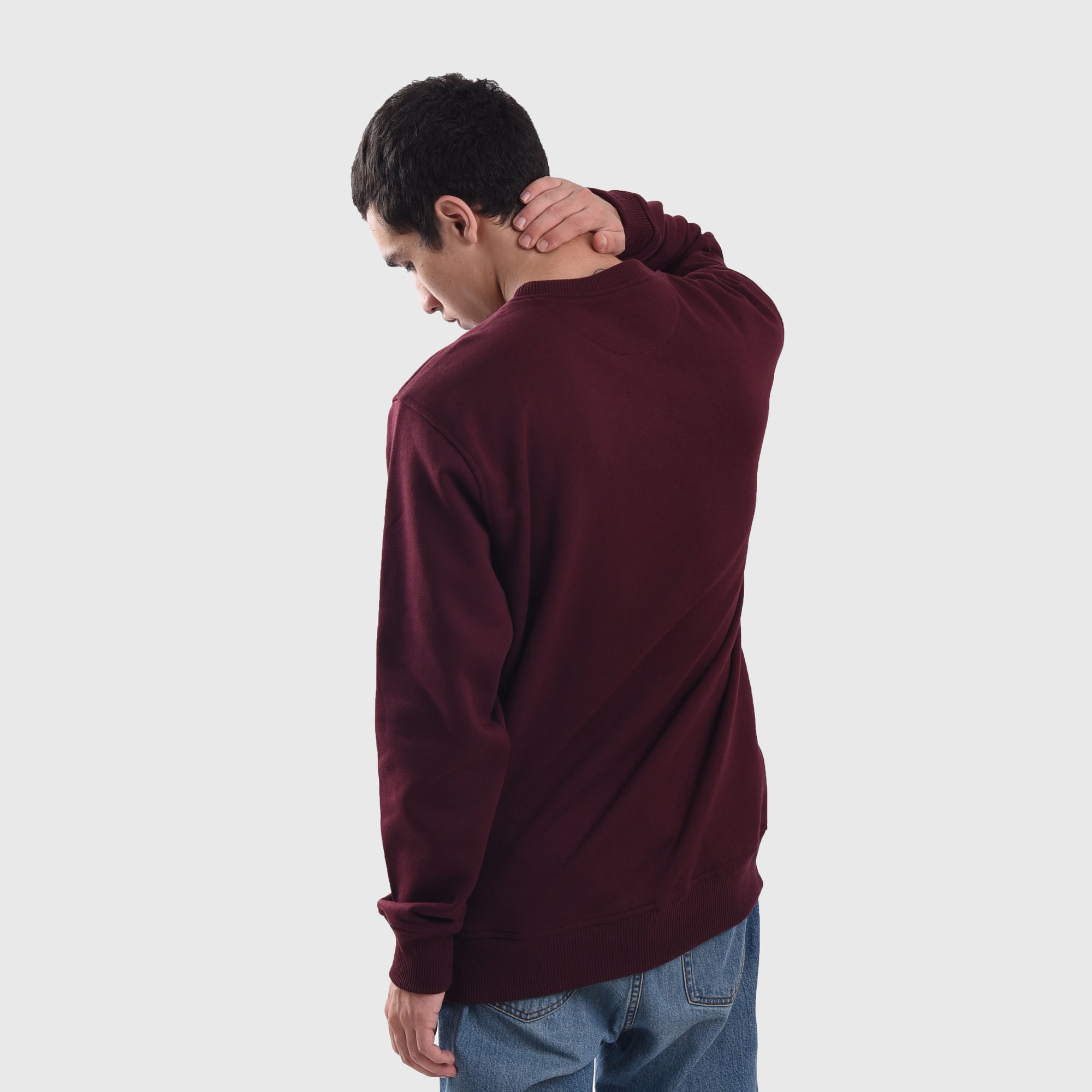 SS356 Doddle Dodge Maroon Crewneck