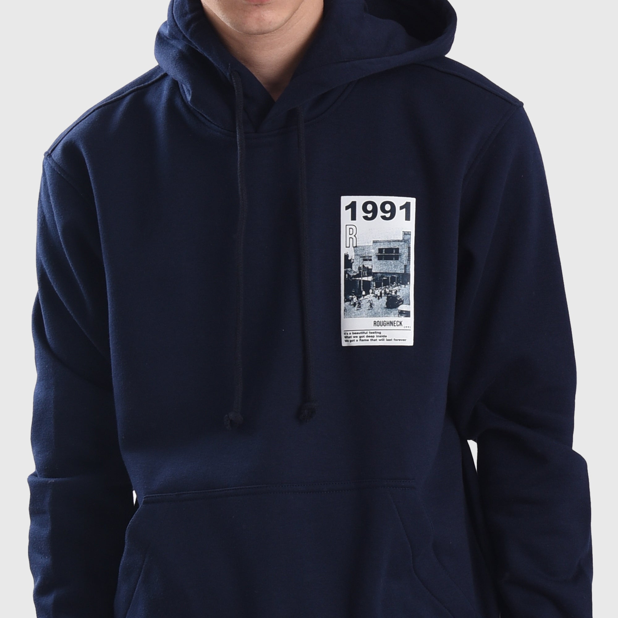 H542 Navy Old Jakarta Hoodie