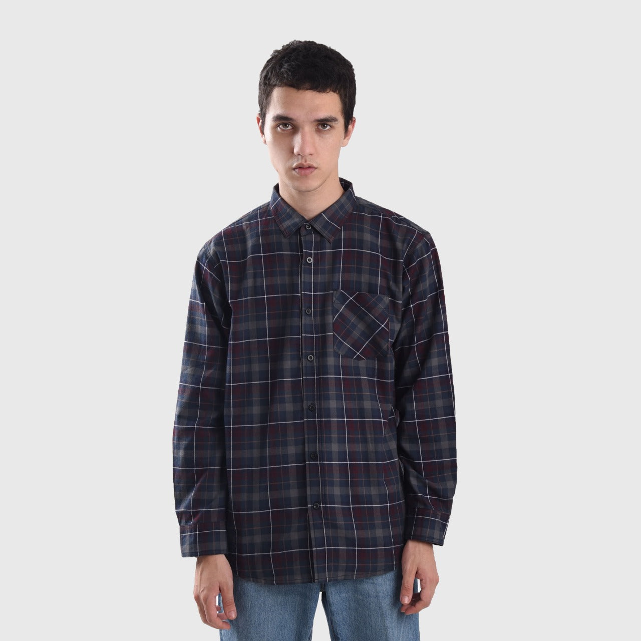 Roughneck FS043 Azure Navy Flannel Shirt