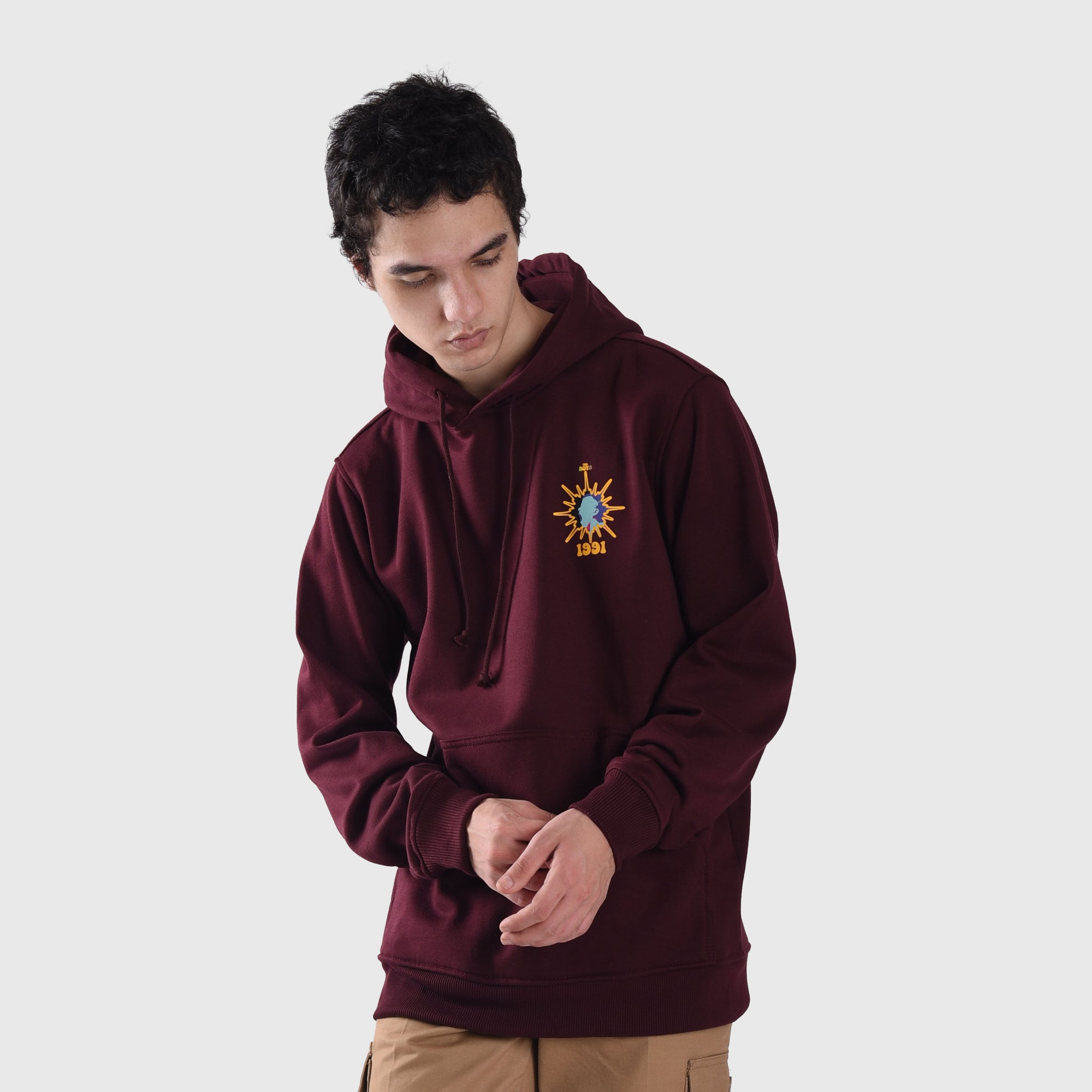 H932 Maroon Screamer Boy Hoodie