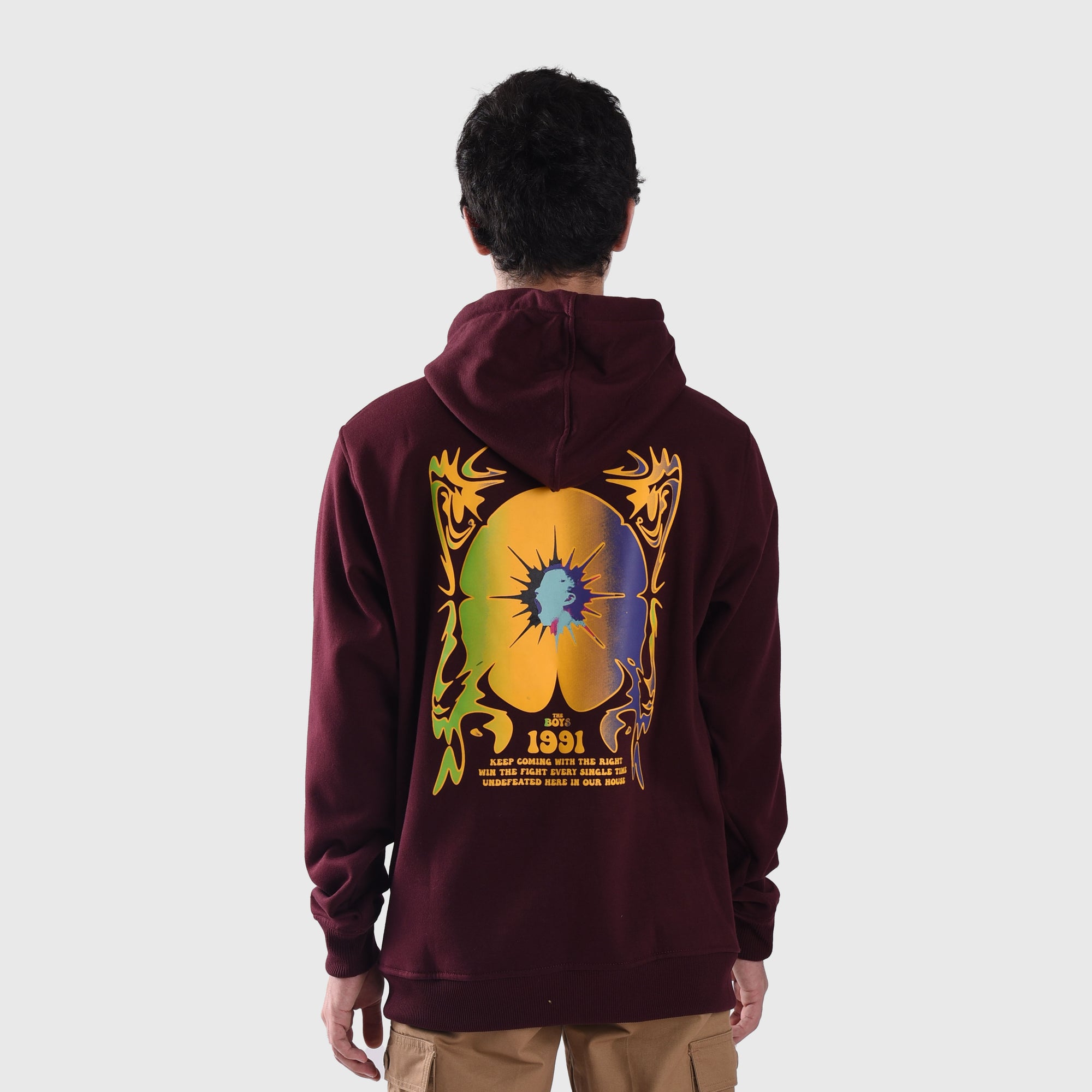 H932 Maroon Screamer Boy Hoodie