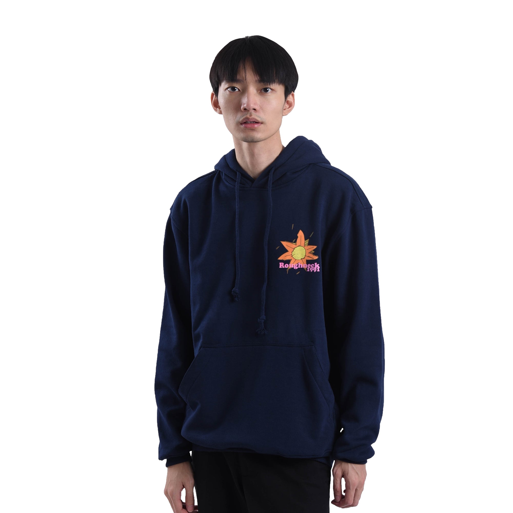 H080 Navy Childhood Hoodie