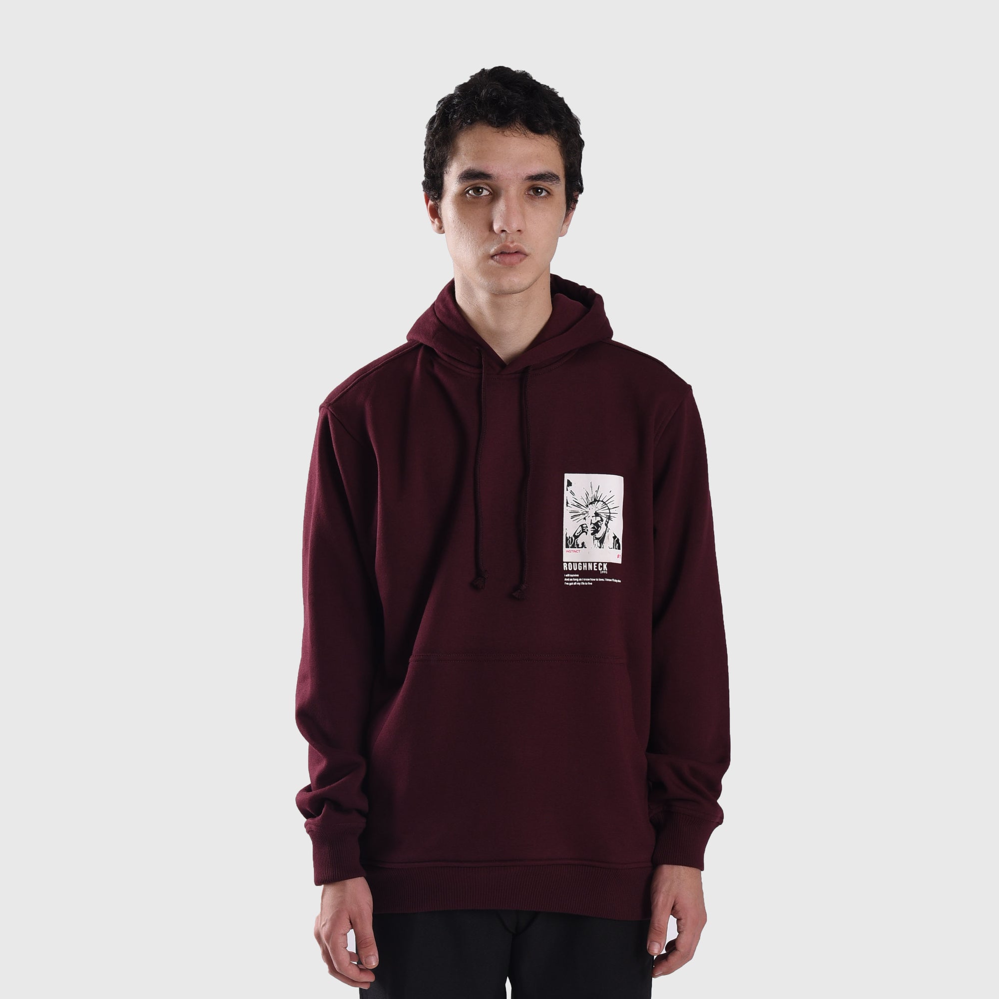 H888 Pressing Maroon Hoodie