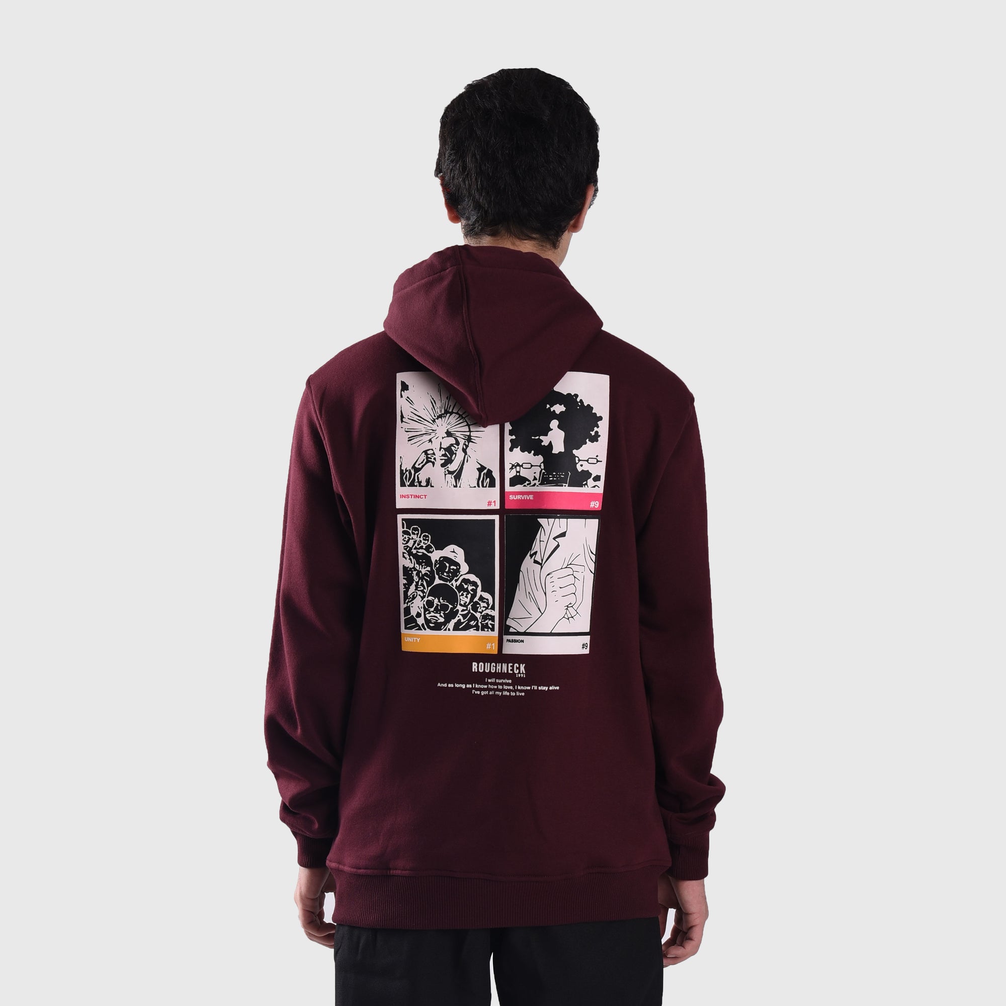 H888 Pressing Maroon Hoodie