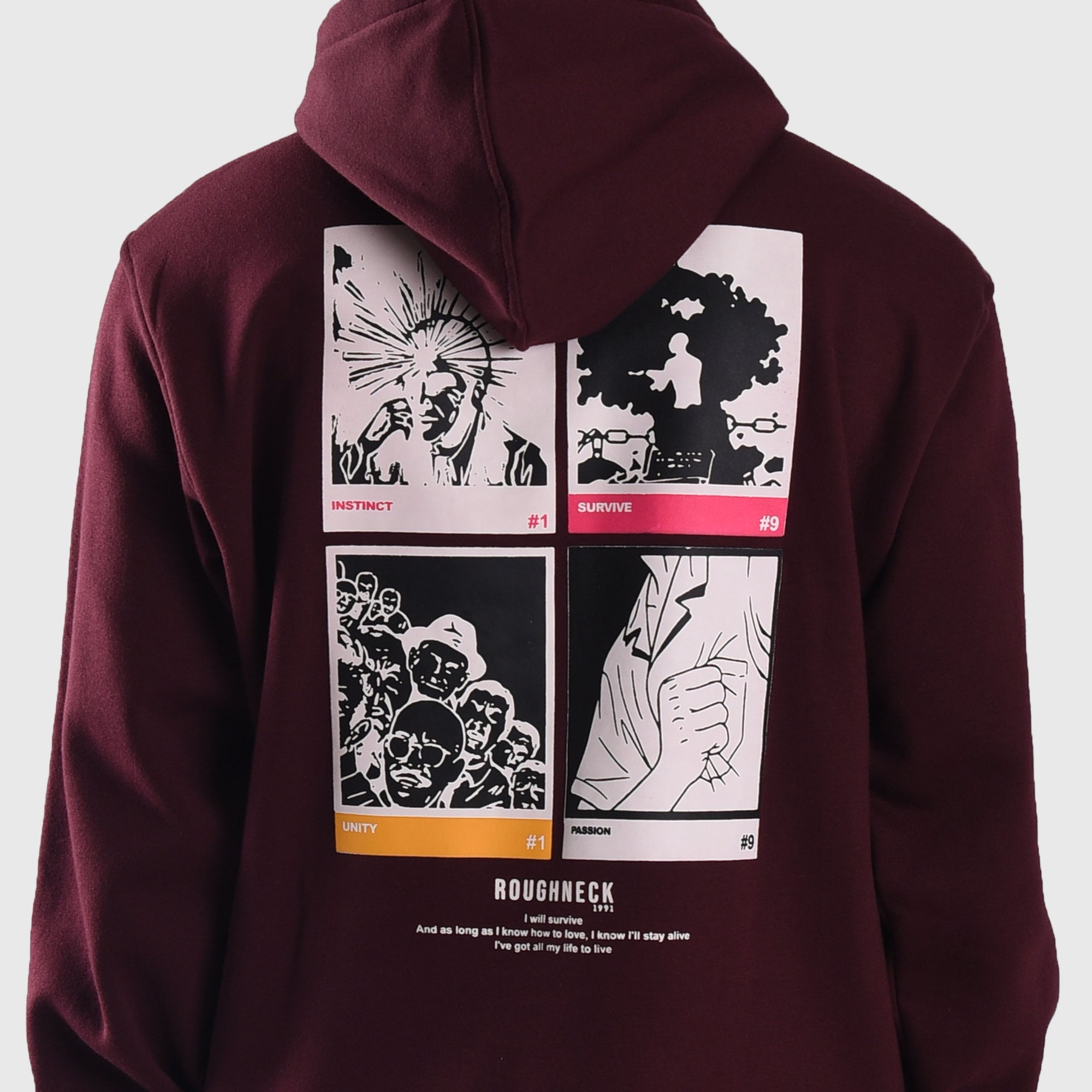 H888 Pressing Maroon Hoodie