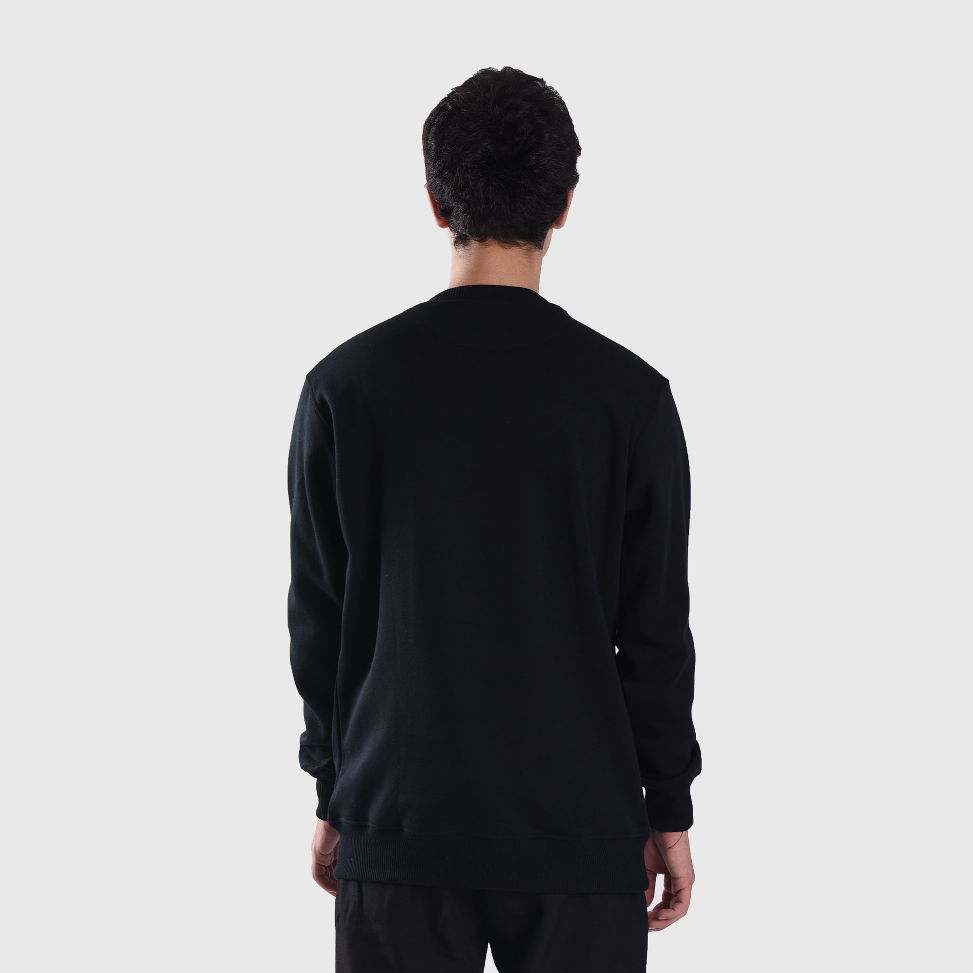 SS403 Black Long Way Crewneck