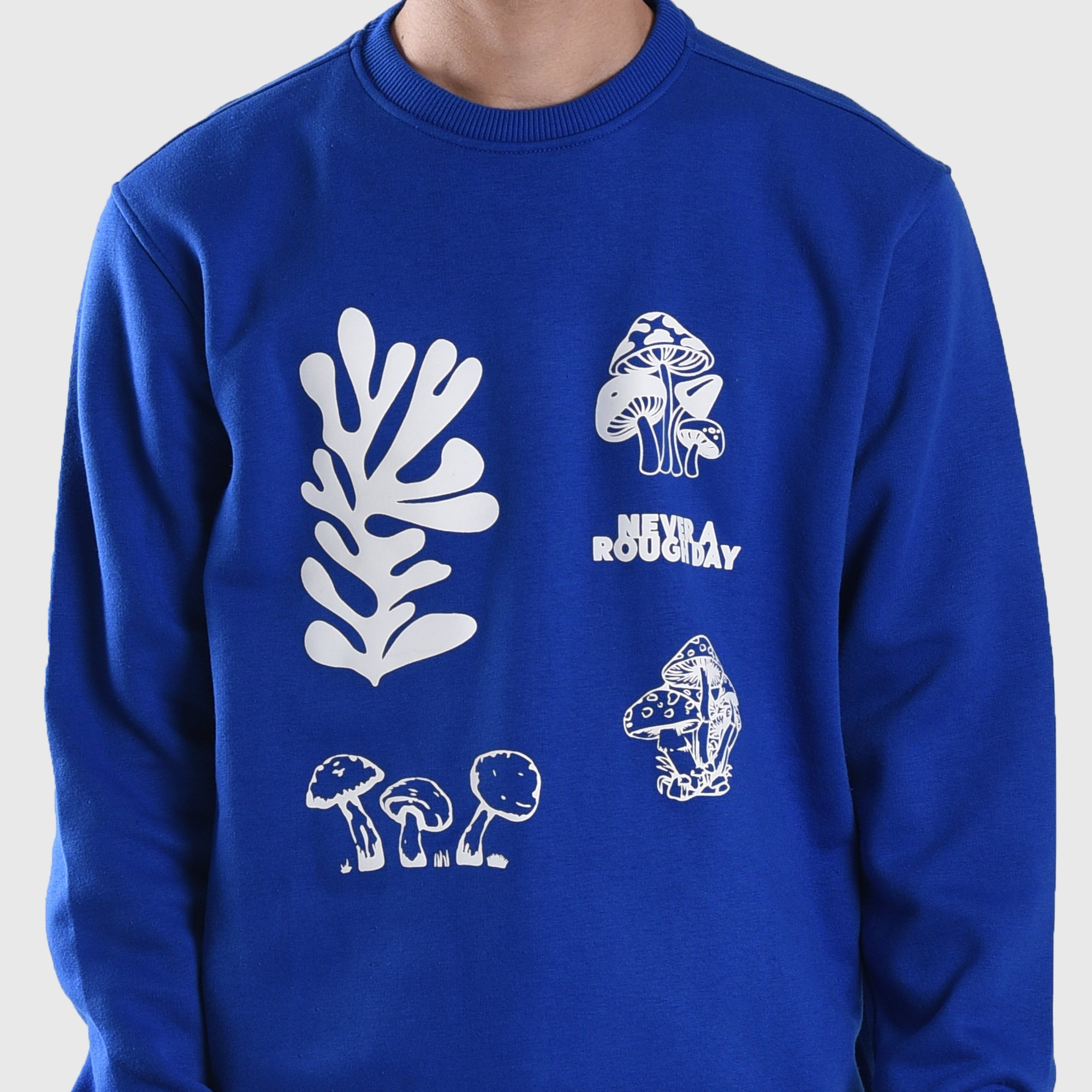 SS435 Royal Blue Mushroom Day Crewneck