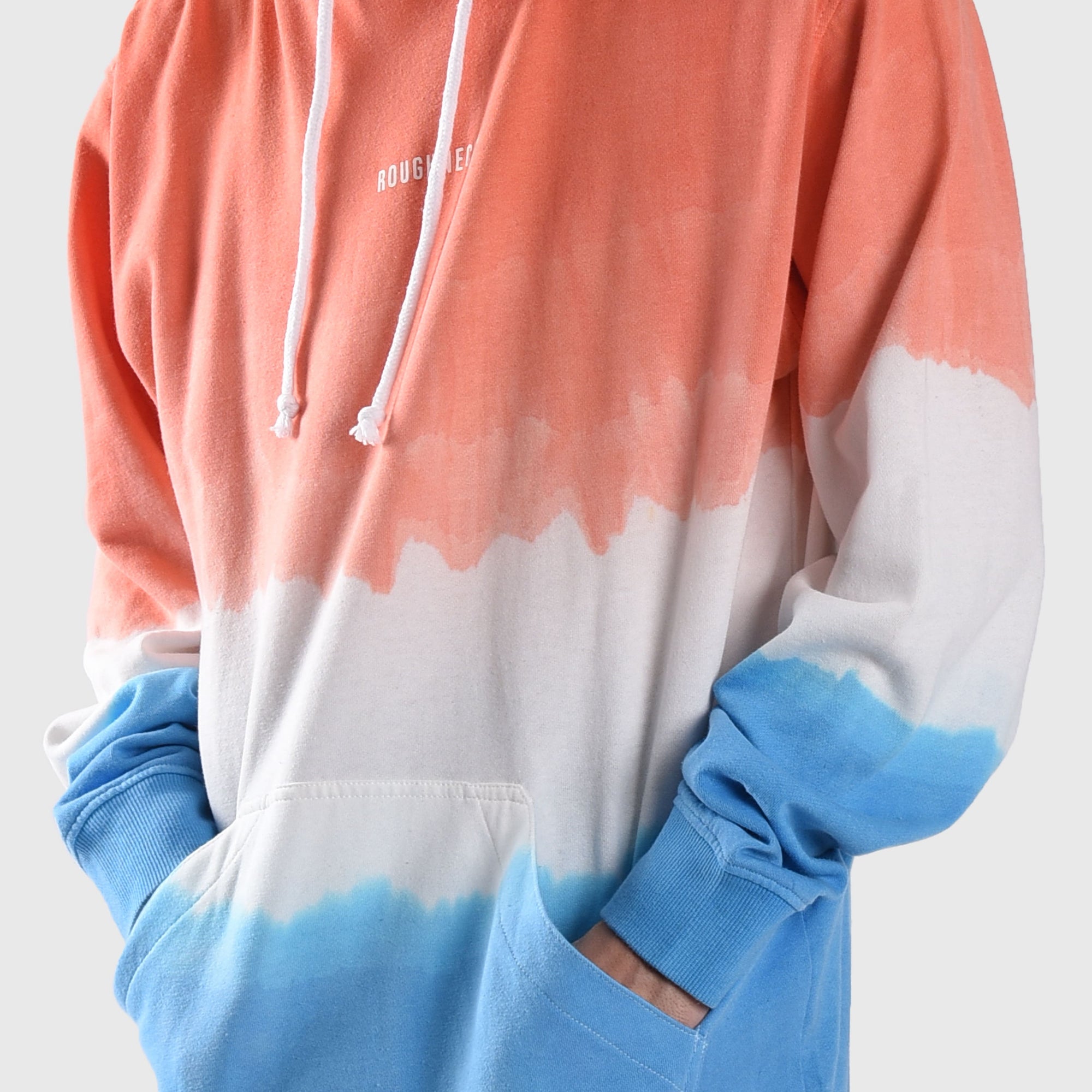 HD083 Salmon Mini Sig White Hoodie