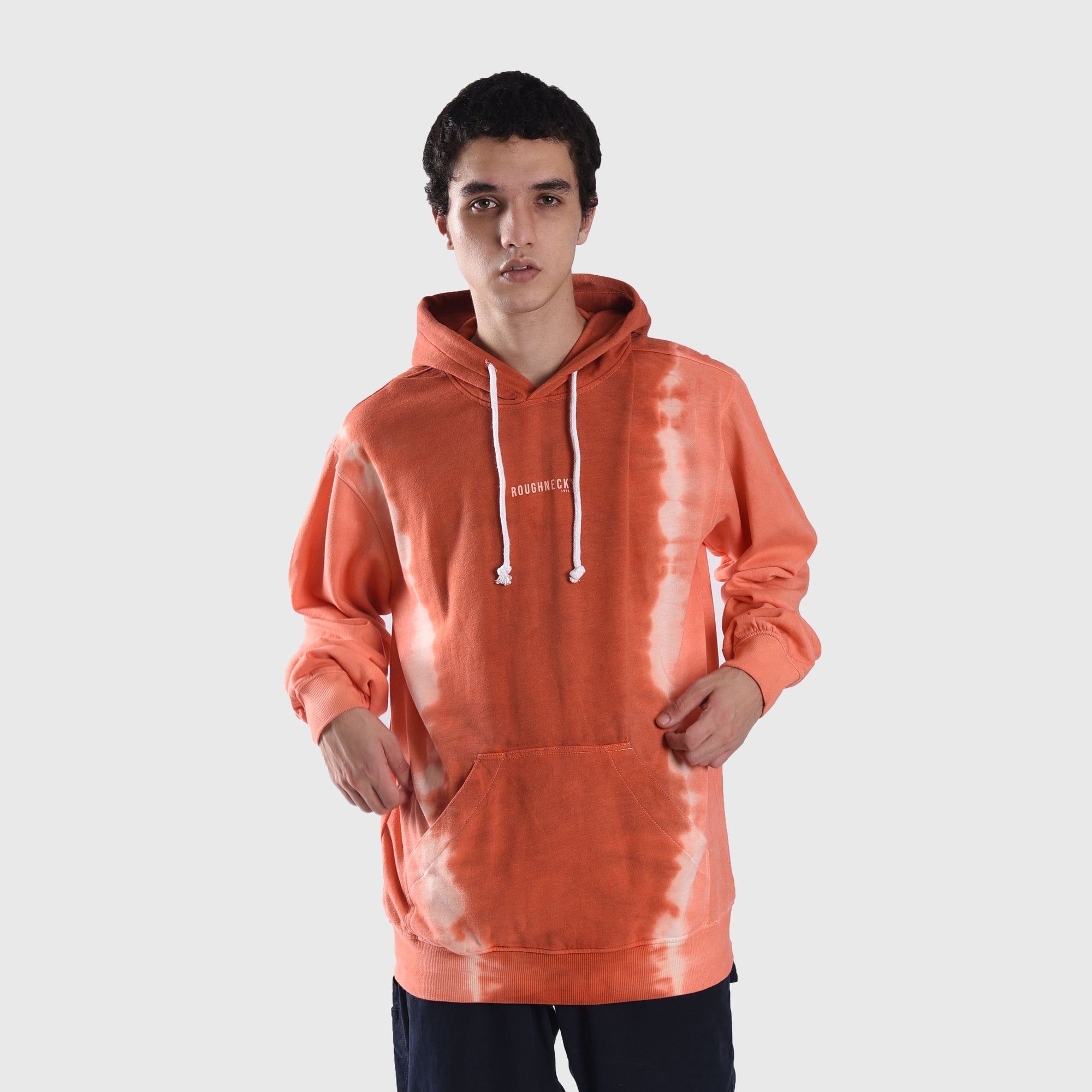 HD082 Peach Mini Sig White Hoodie