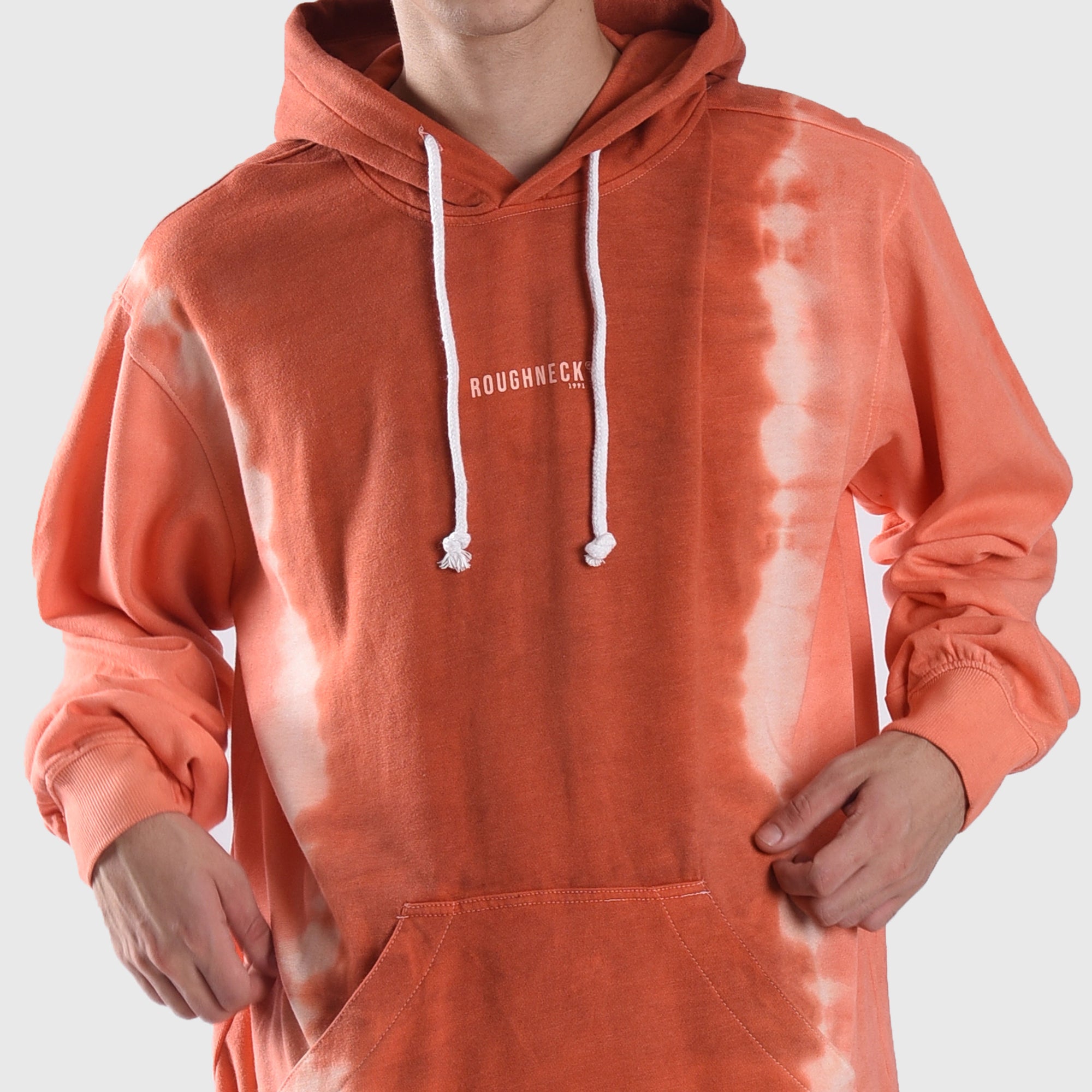 HD082 Peach Mini Sig White Hoodie