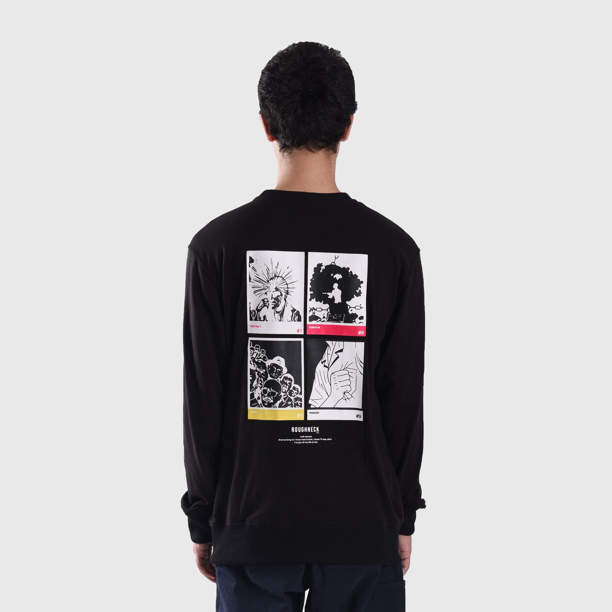 SS351 Pressing Black Crewneck