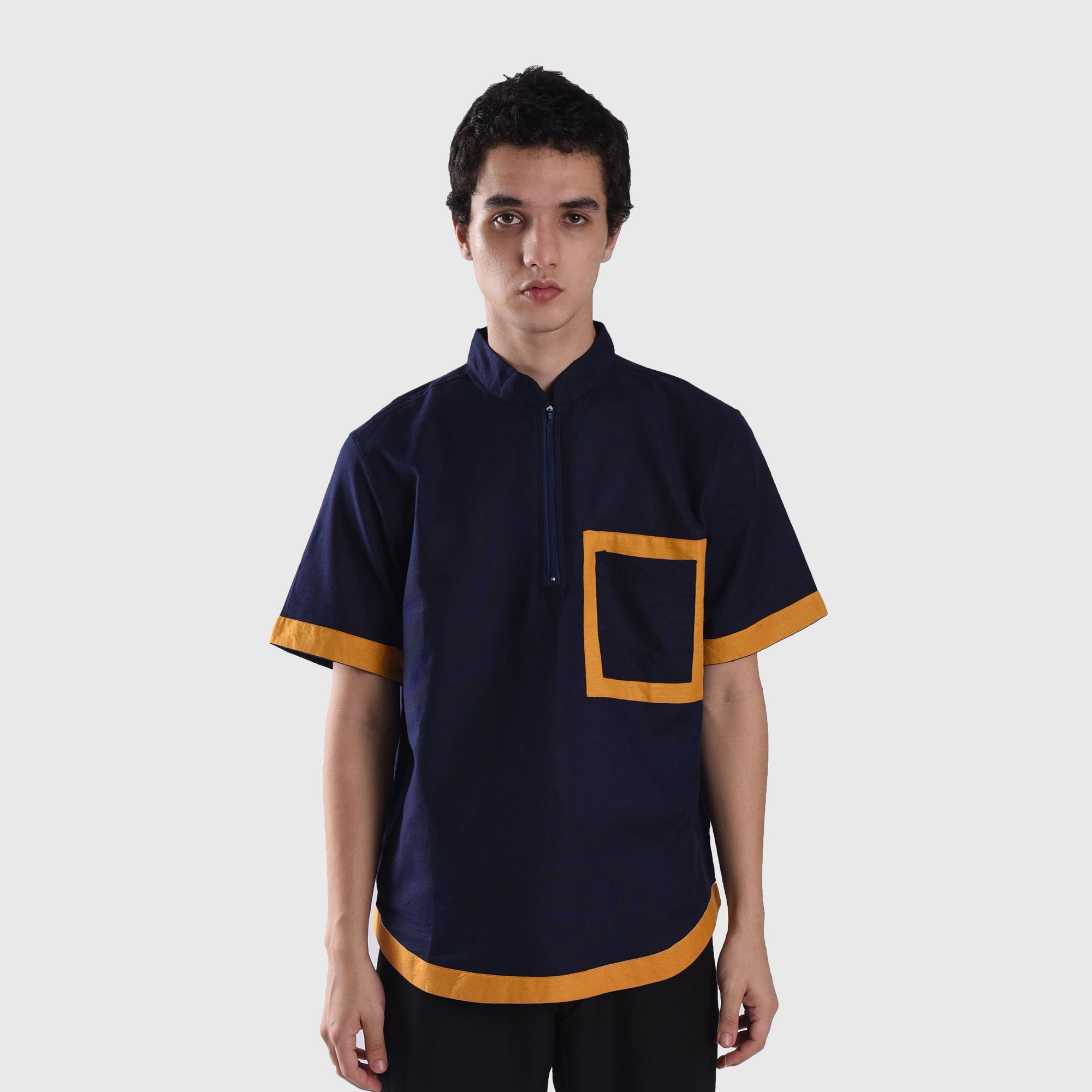 KS136 Navy Khaleed Koko Shirt