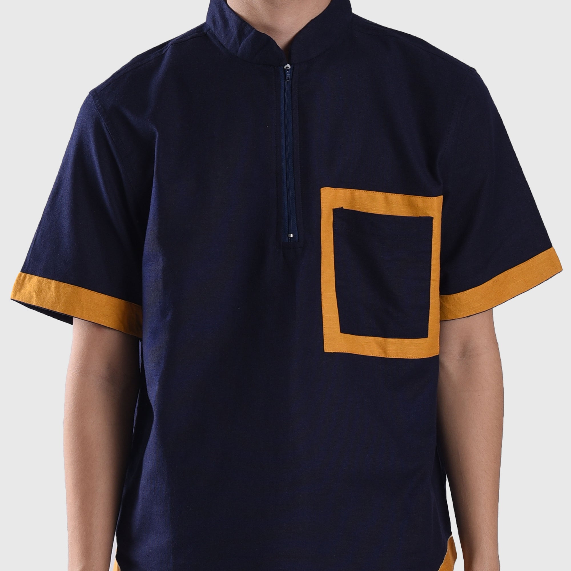 KS136 Navy Khaleed Koko Shirt