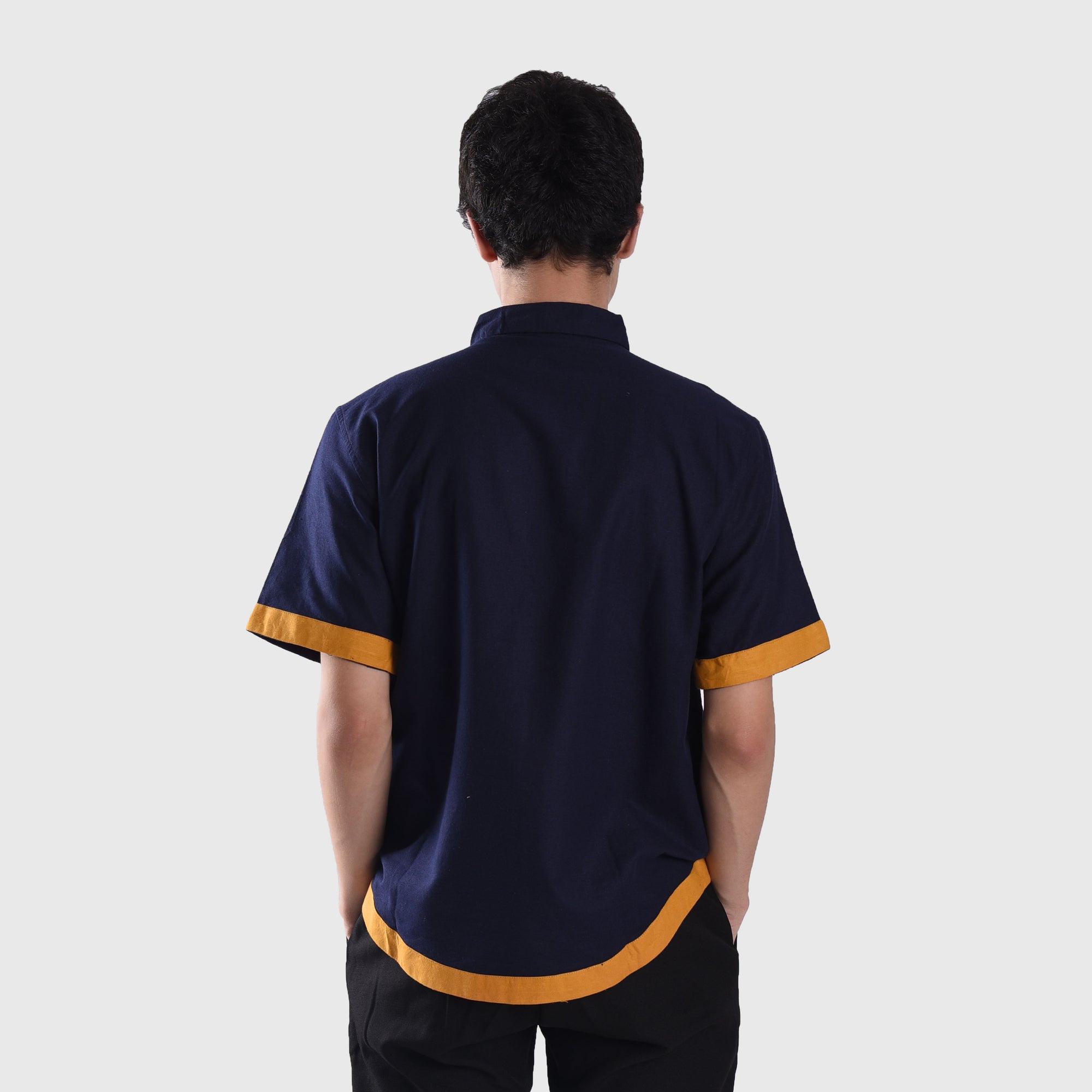 KS136 Navy Khaleed Koko Shirt