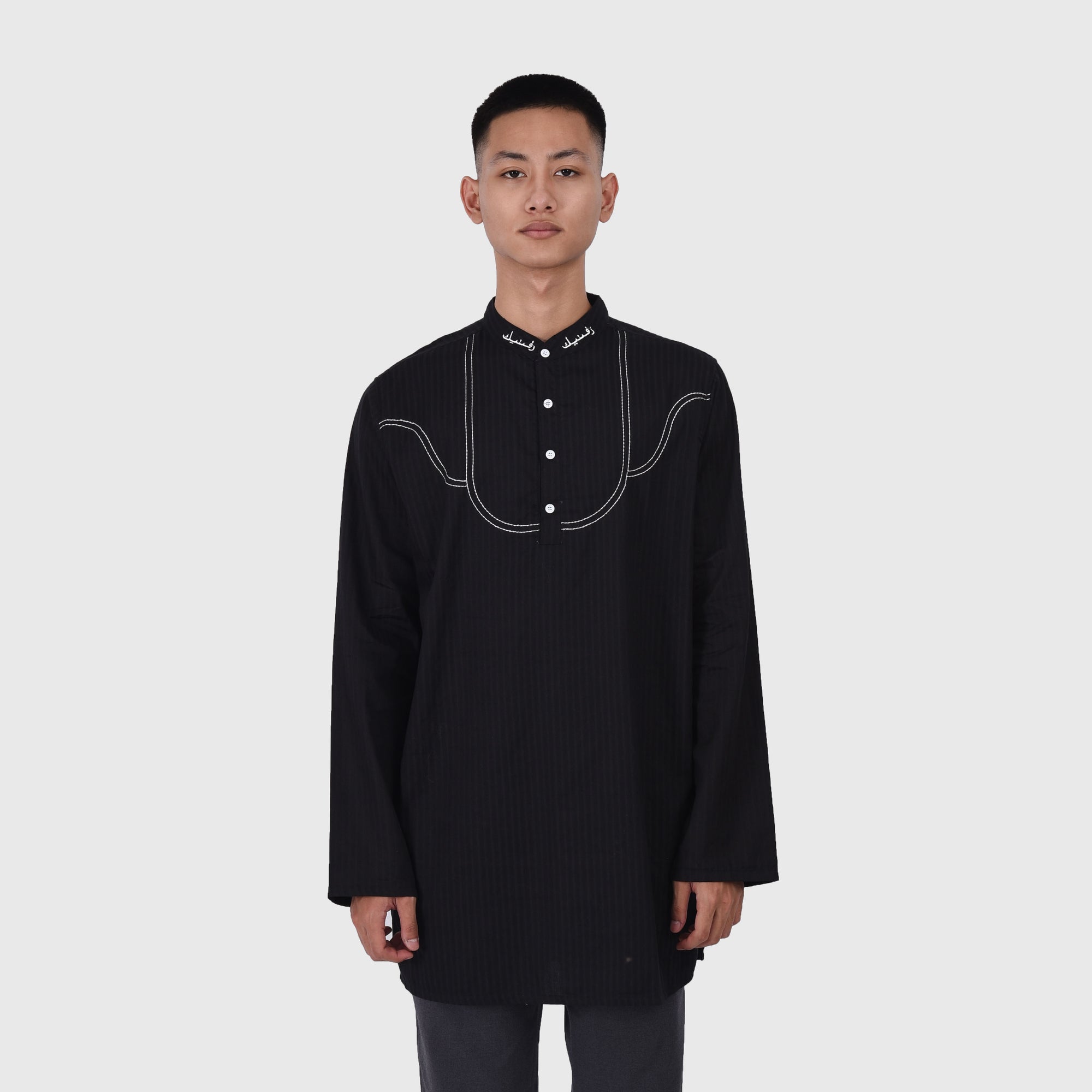 Roughneck KS179 Black Kashan Kurta Shirt