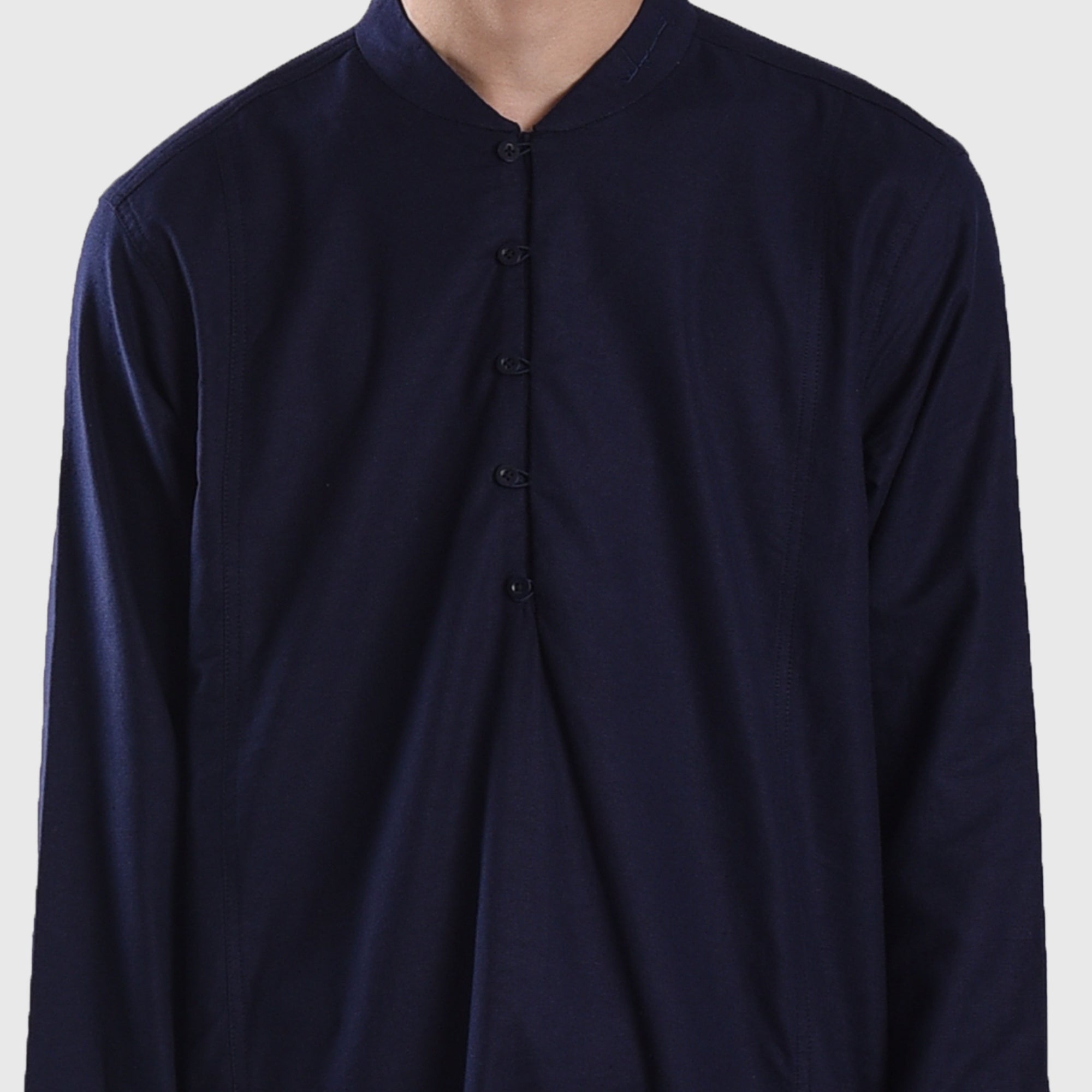 KS160 Navy Fashir Gamis Shirt