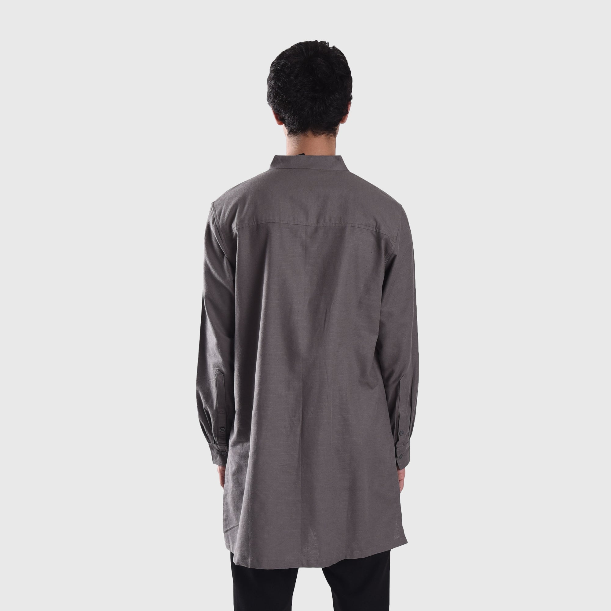 KS157 Grey Sannar Kurta Shirt