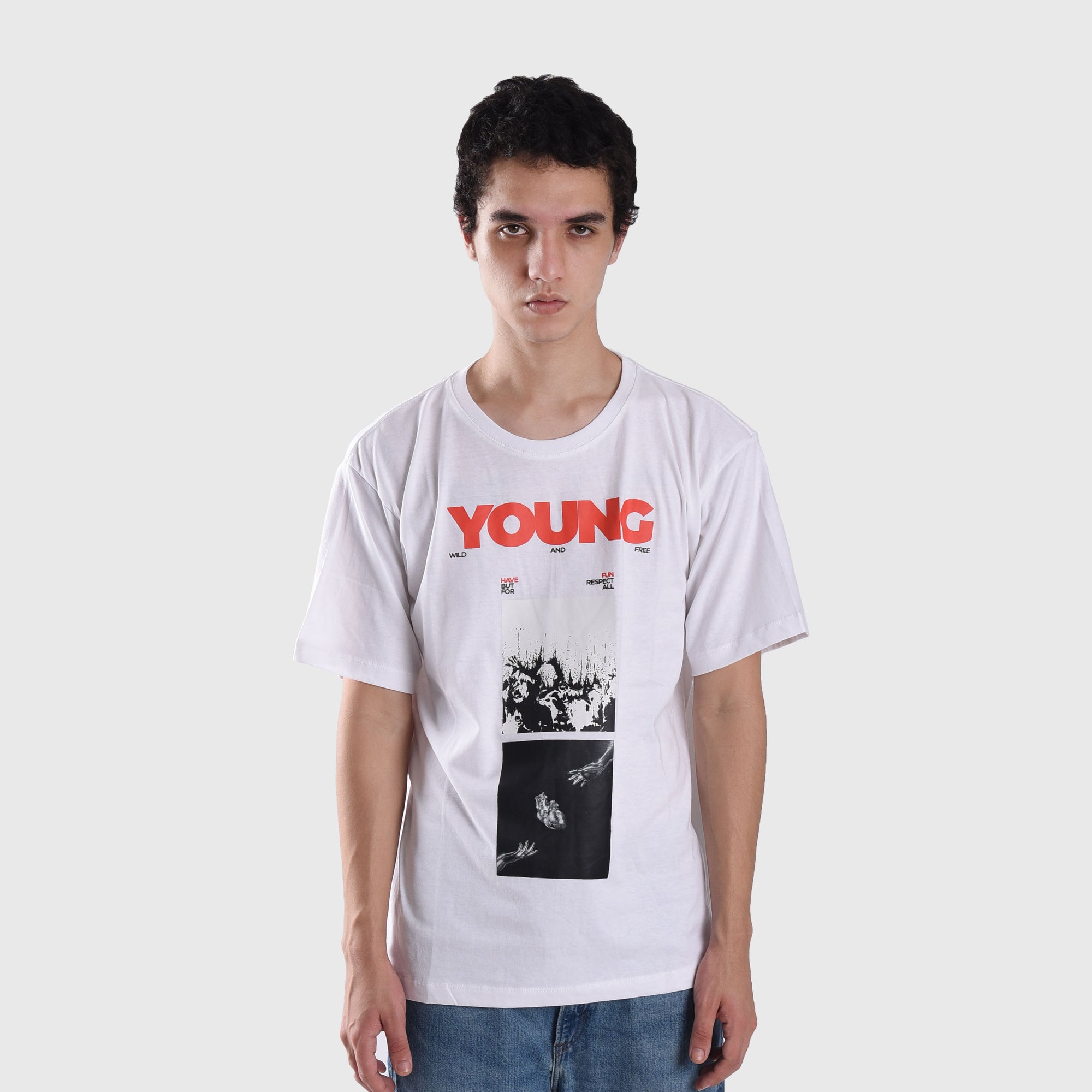 T570 White Young Respect Tshirt