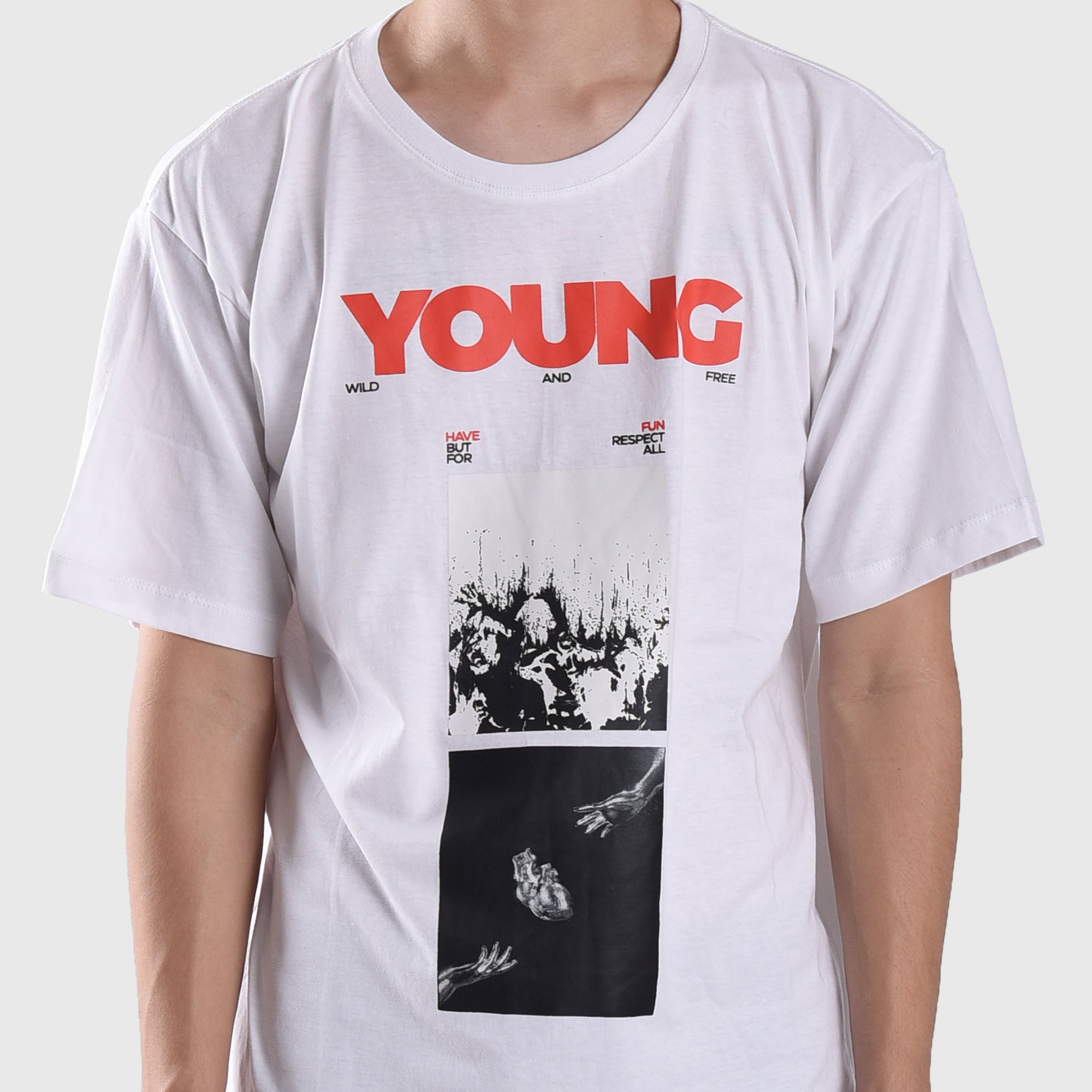 T570 White Young Respect Tshirt