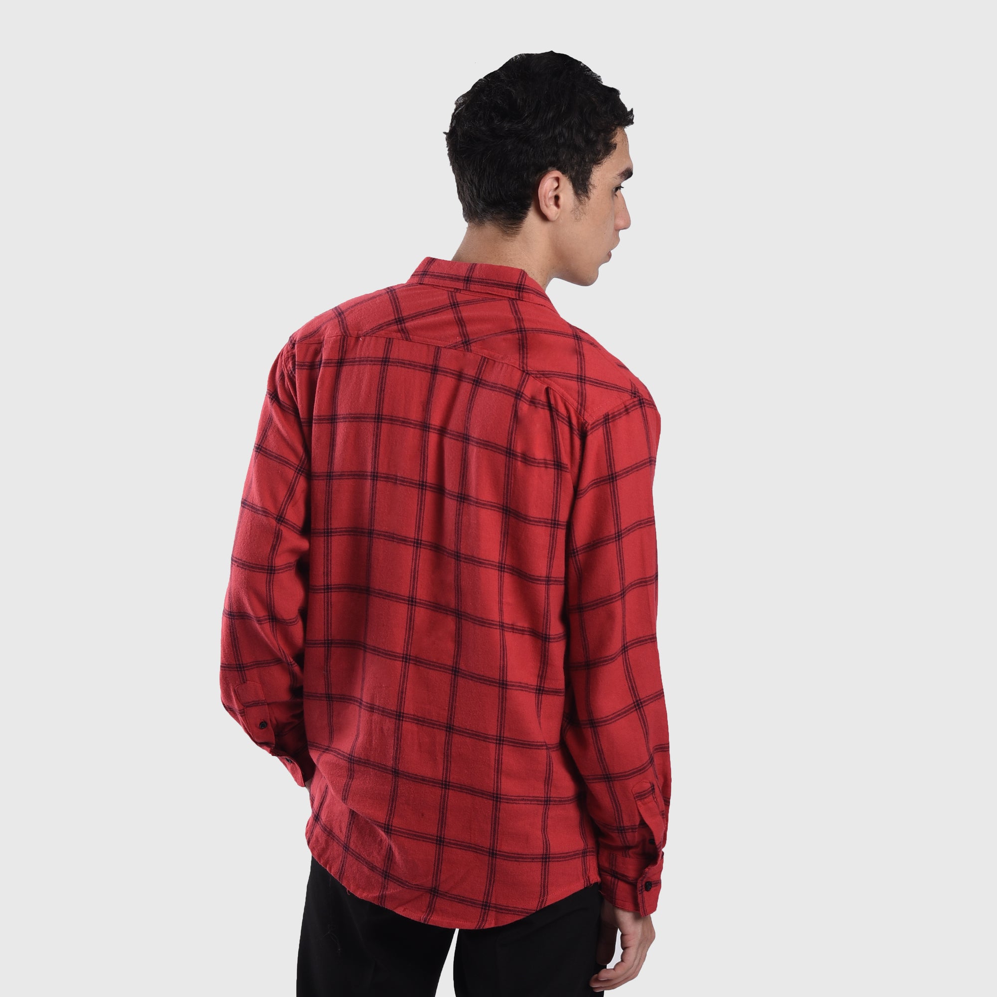 FS055 Red Mint Flannel Shirt