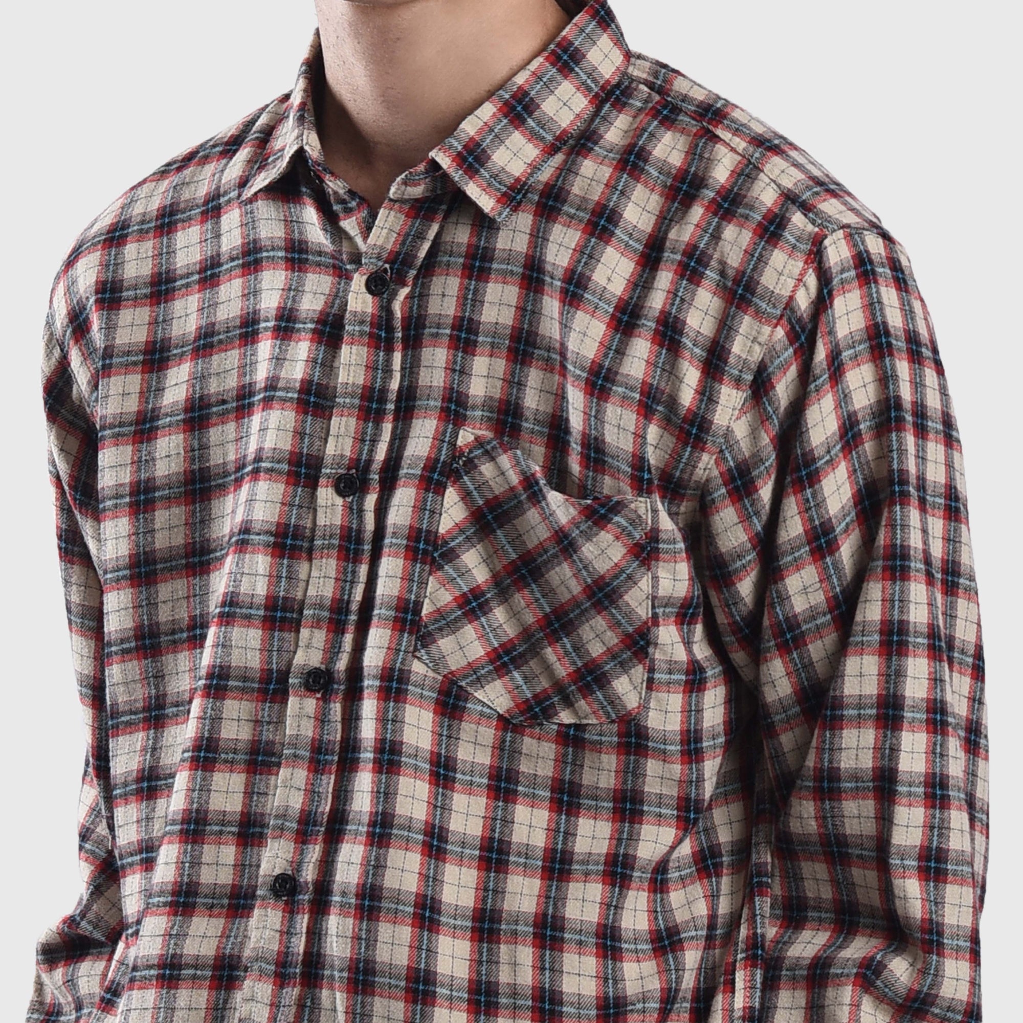 FS056 White Berry Flannel Shirt