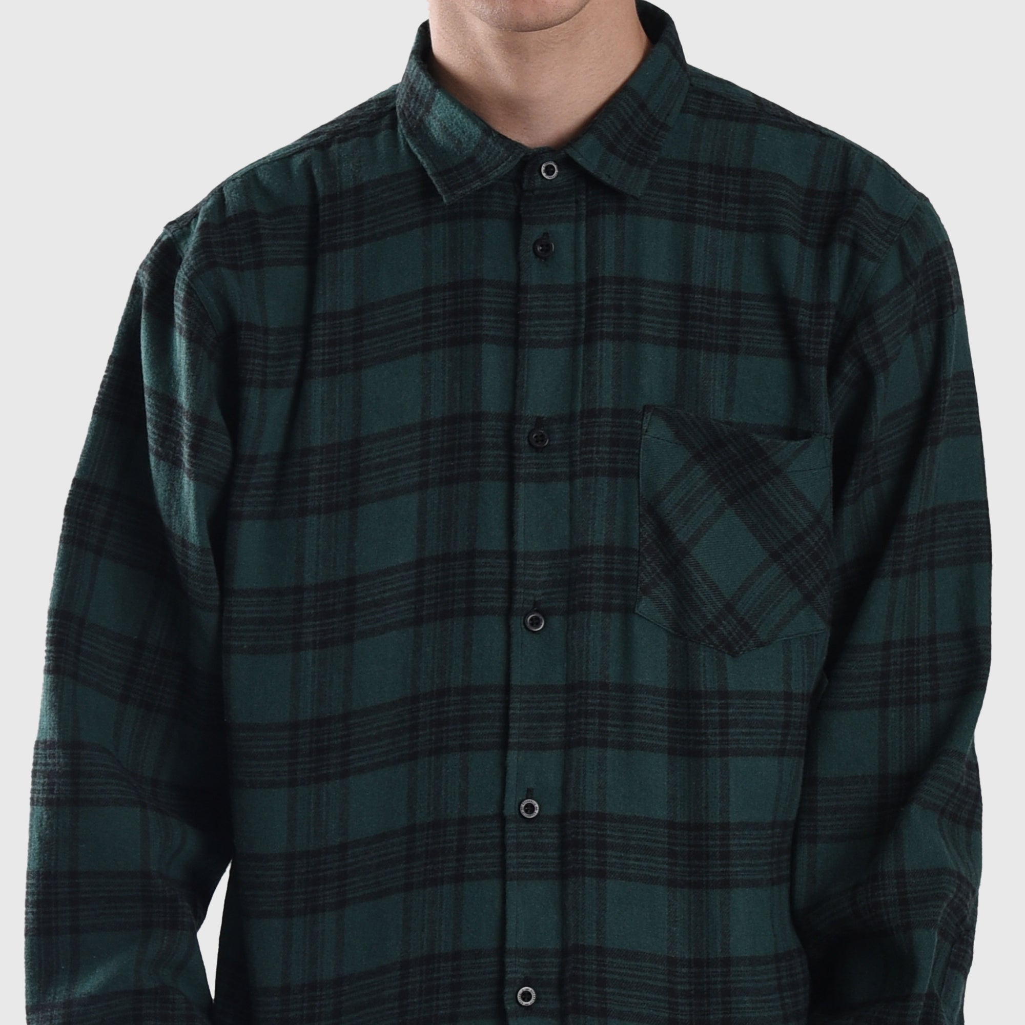 Roughneck FS054 Green Shocked Flannel Shirt