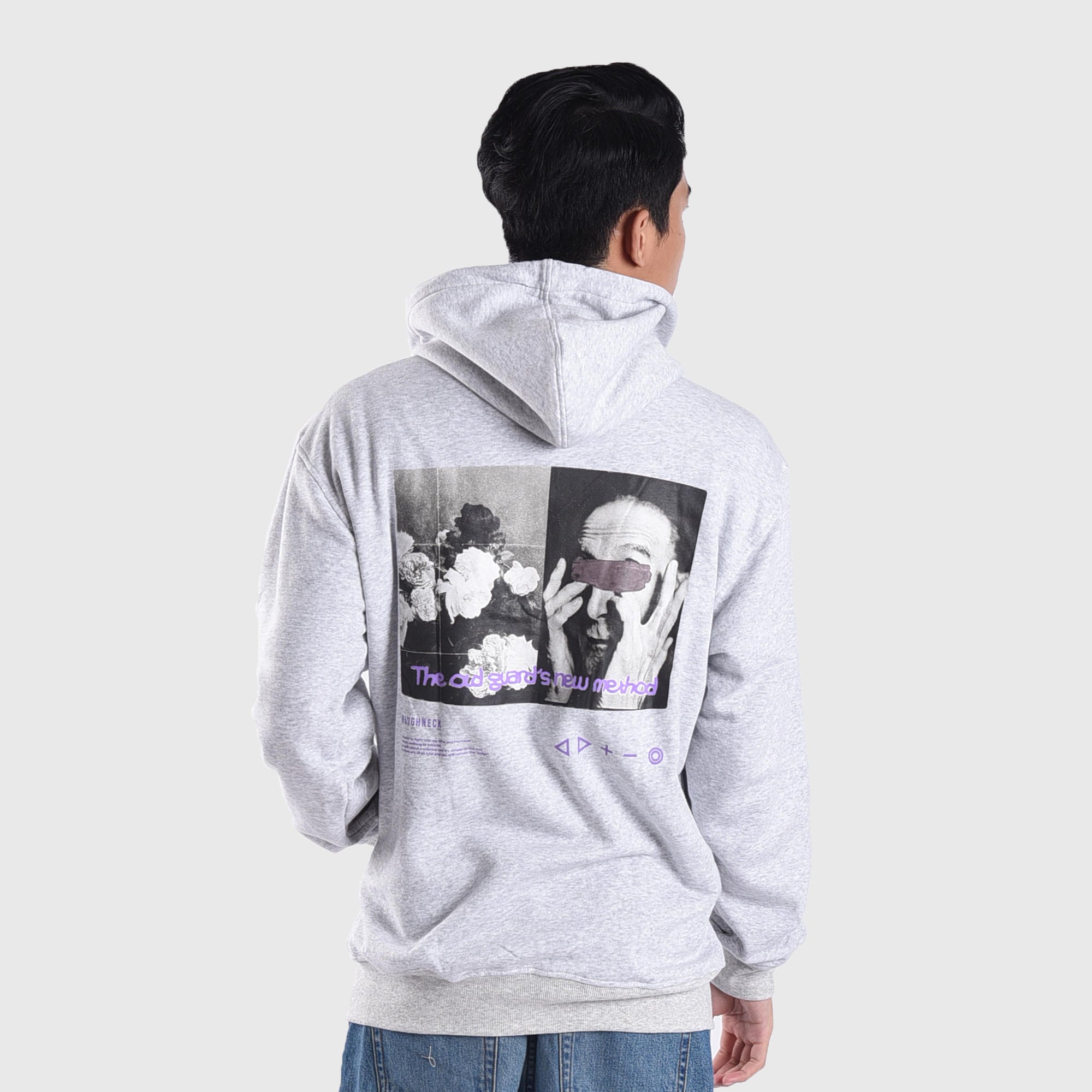 HZ058 Misty Grey The Old Guards Zipper Hoodie