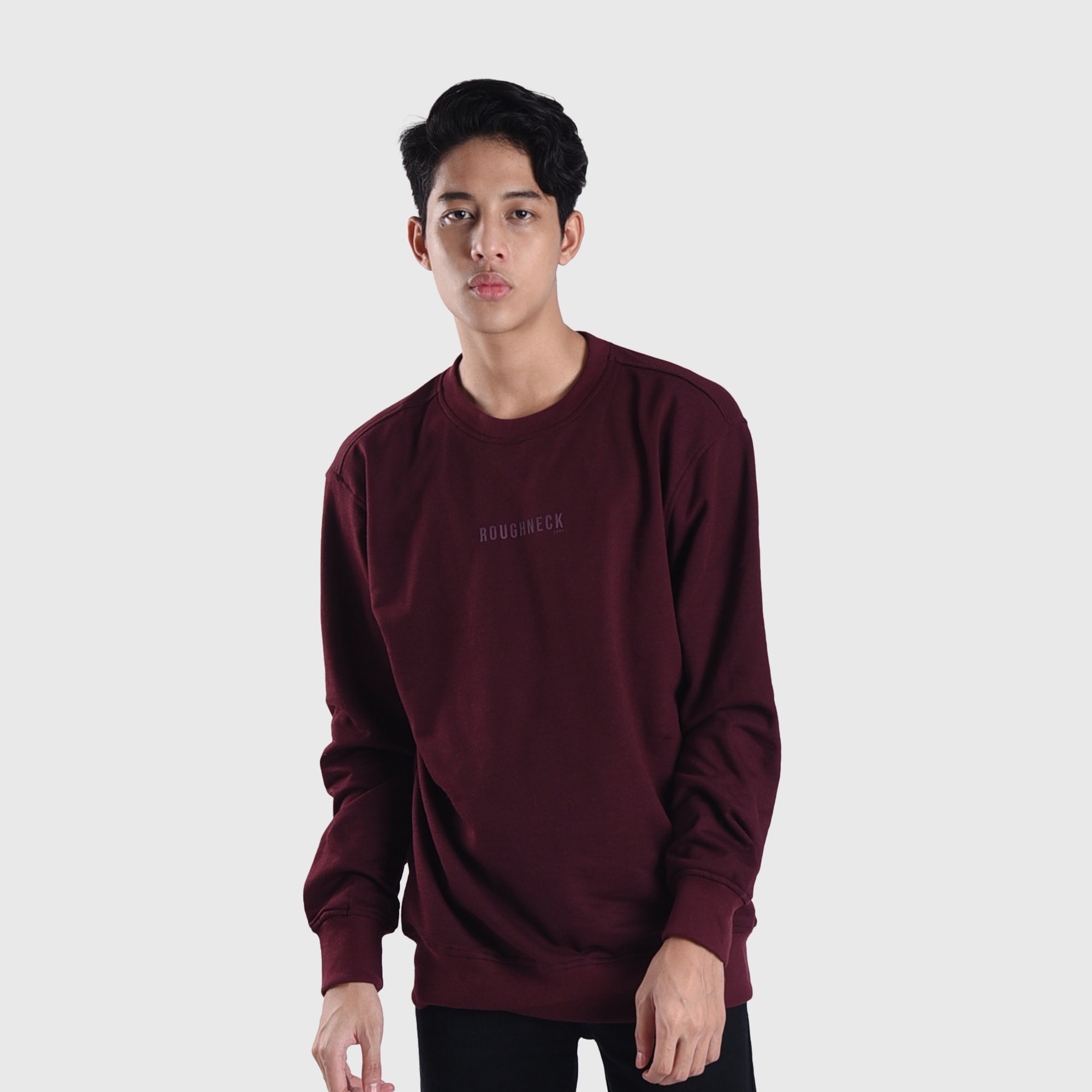 SS454 Maroon HD Mini Sig Crewneck