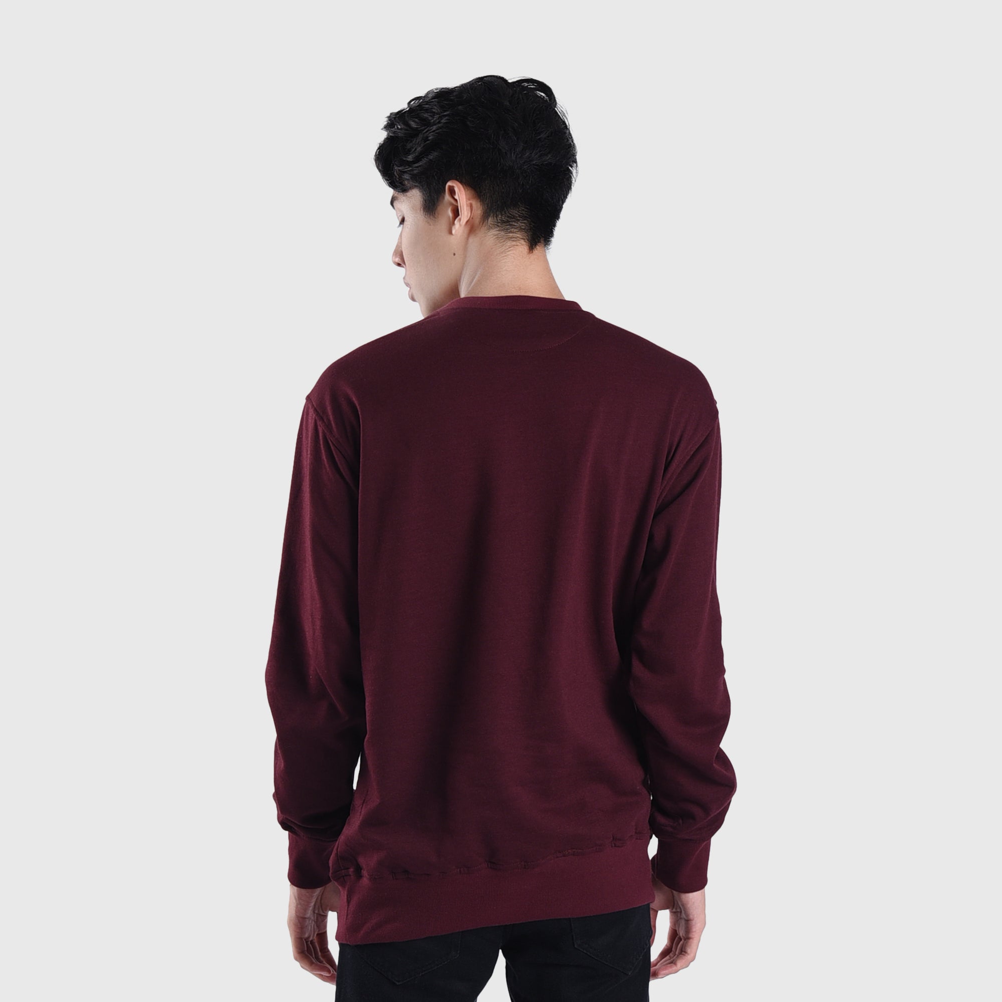 SS454 Maroon HD Mini Sig Crewneck