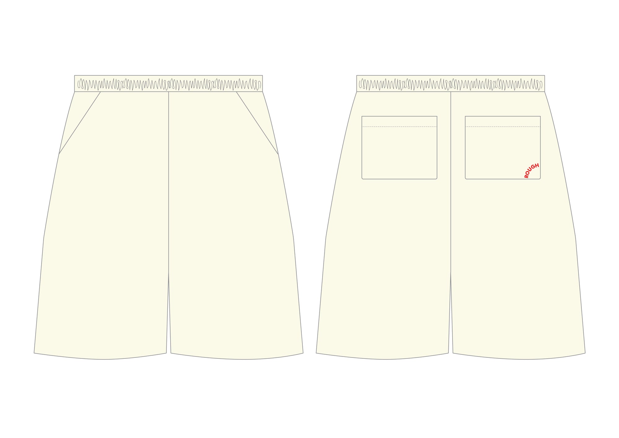 C037 Broken White Blend In Short Pants