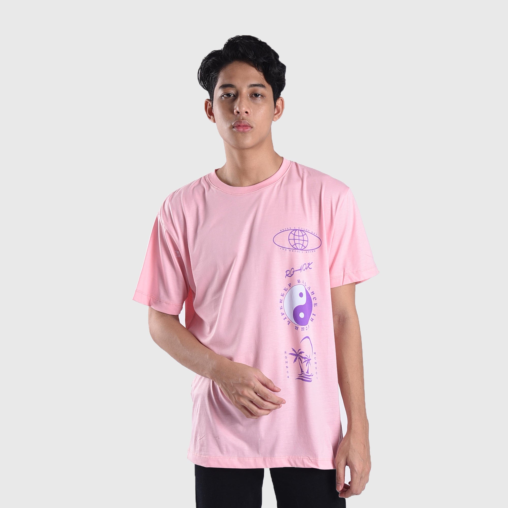 T271 Never A Rough Day Baby Pink Tshirt