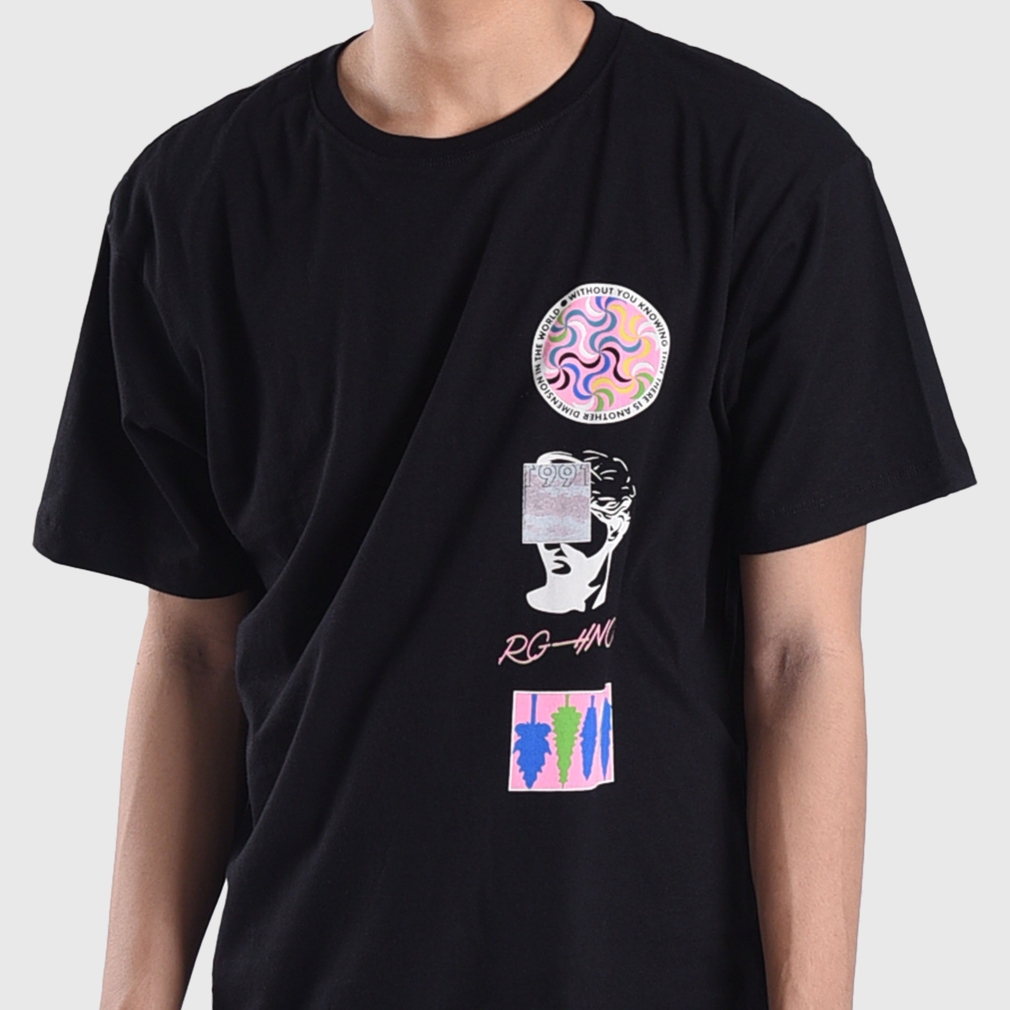 T261 1991 New Dimension Black Tshirt