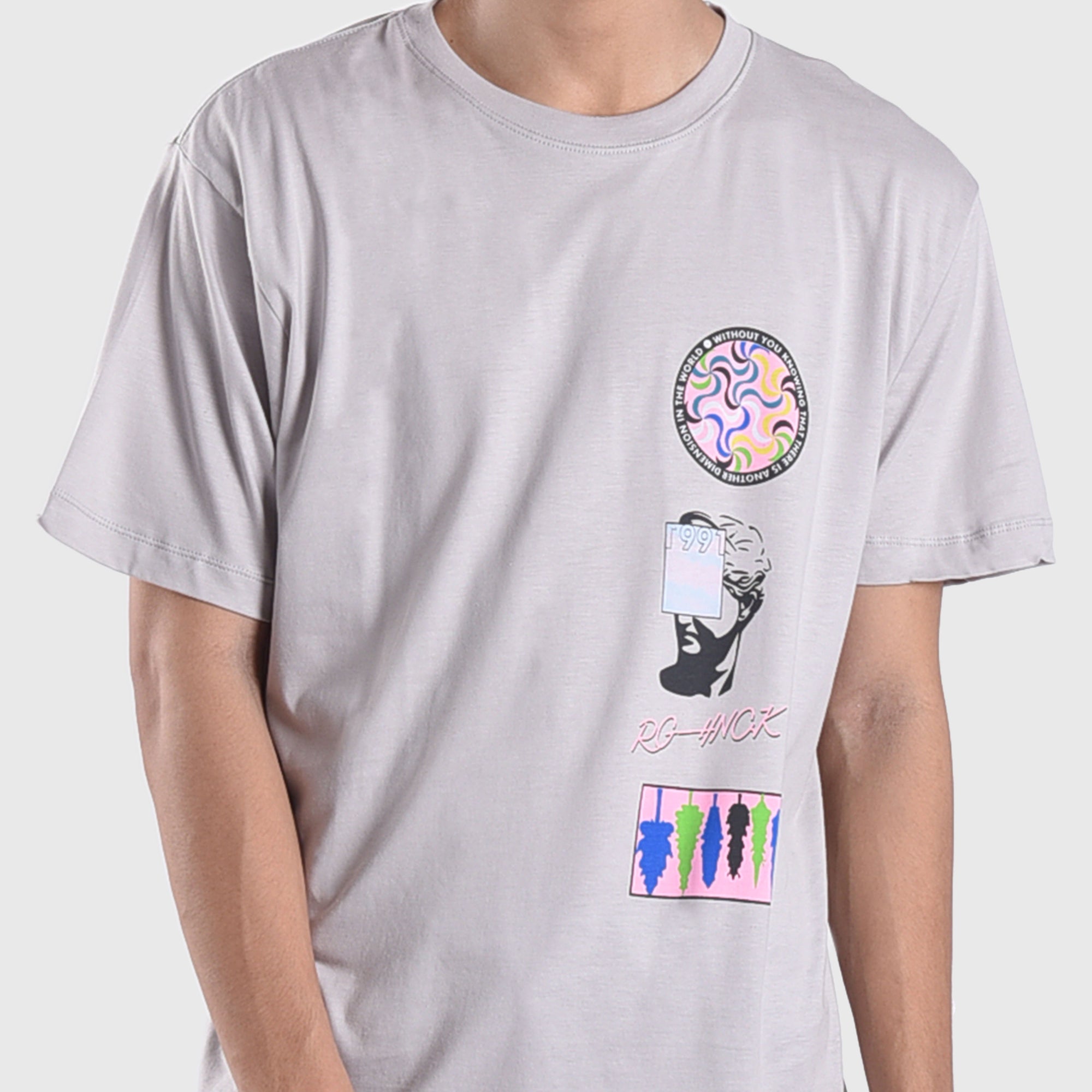 T263 1991 New Dimension Grey Tshirt