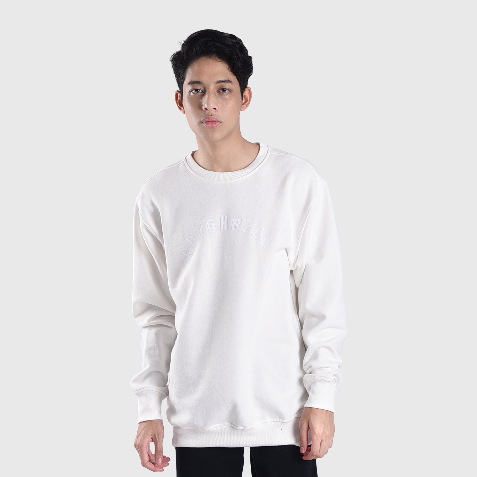 SS440 Misty White HD Sig Crewneck