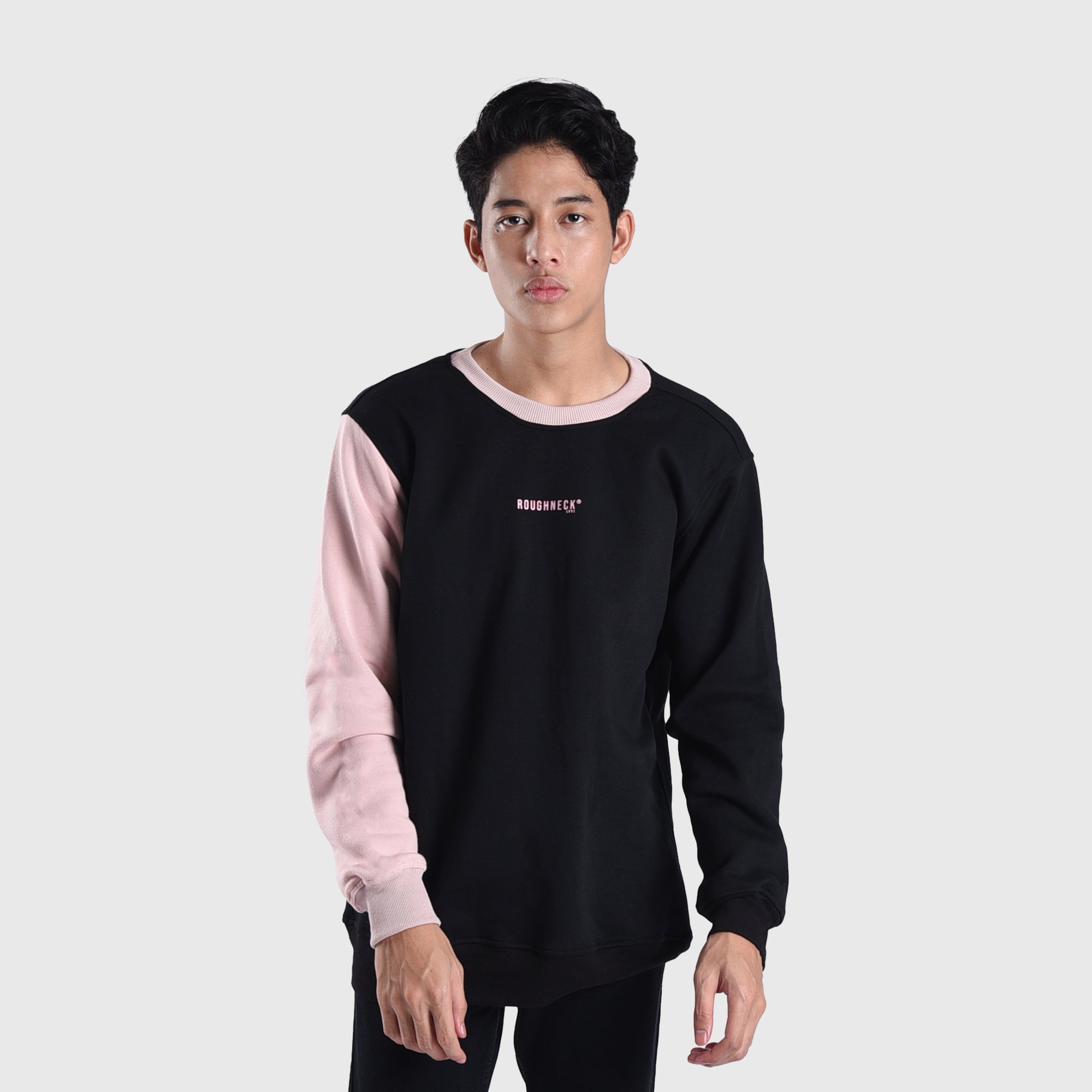 SS524 Black Sakura Hand Crewneck