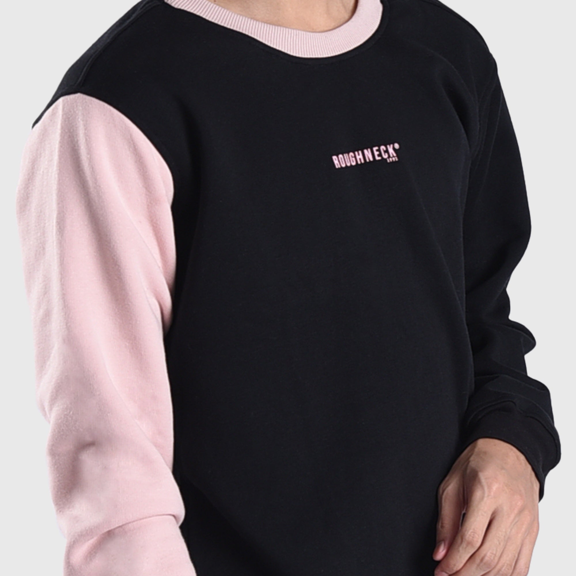 SS524 Black Sakura Hand Crewneck