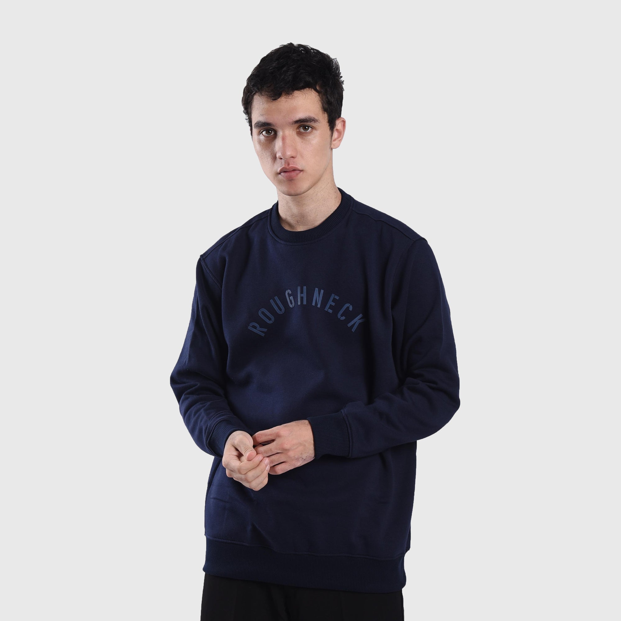 SS437 Navy HD Sig Crewneck