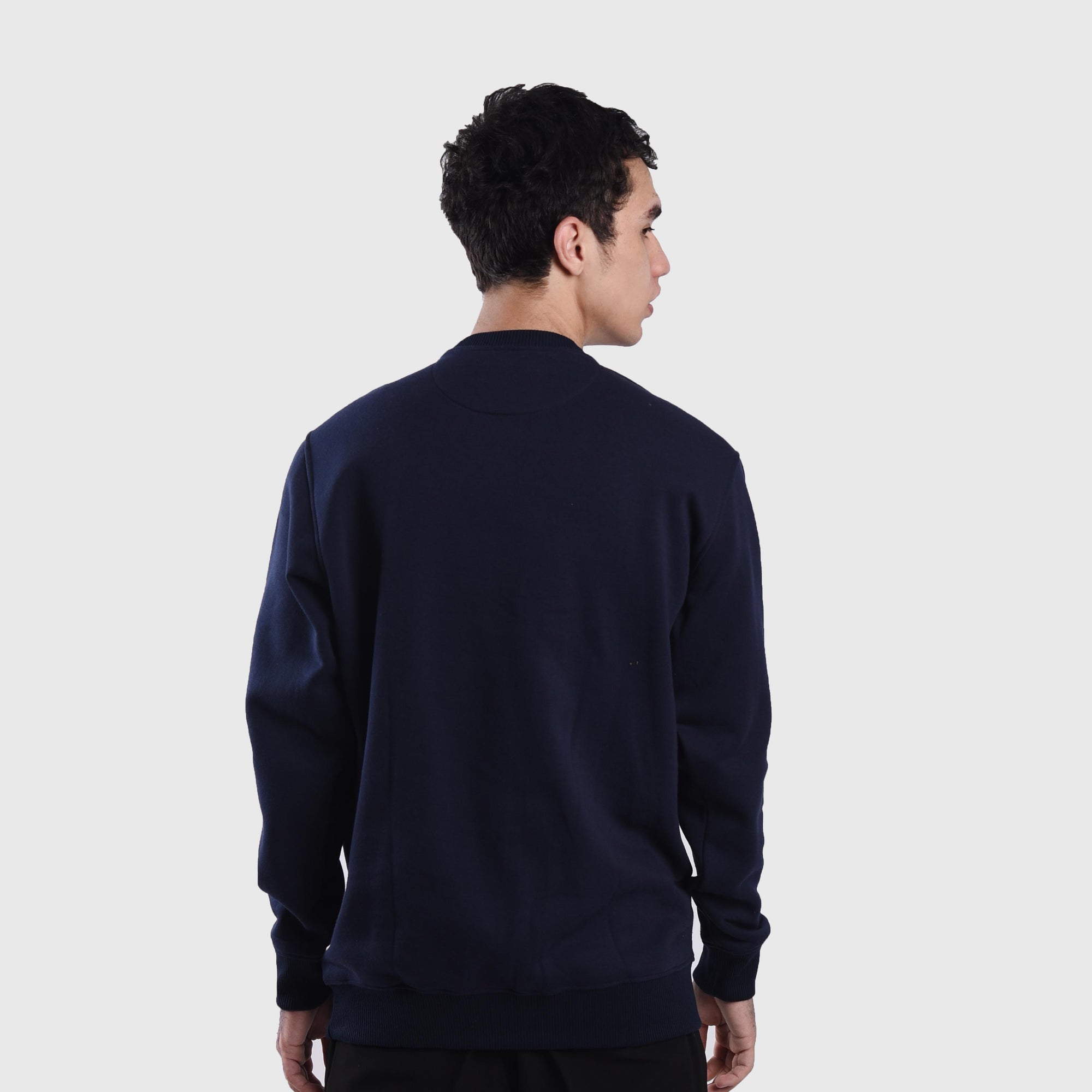 SS437 Navy HD Sig Crewneck