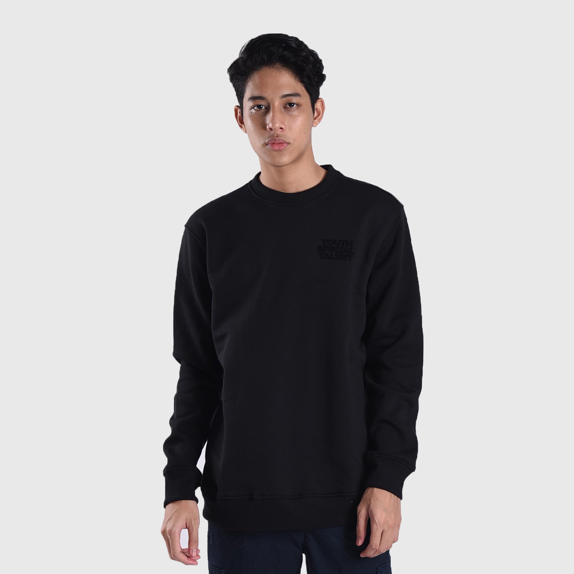 SS472 Black Youth Talent Crewneck