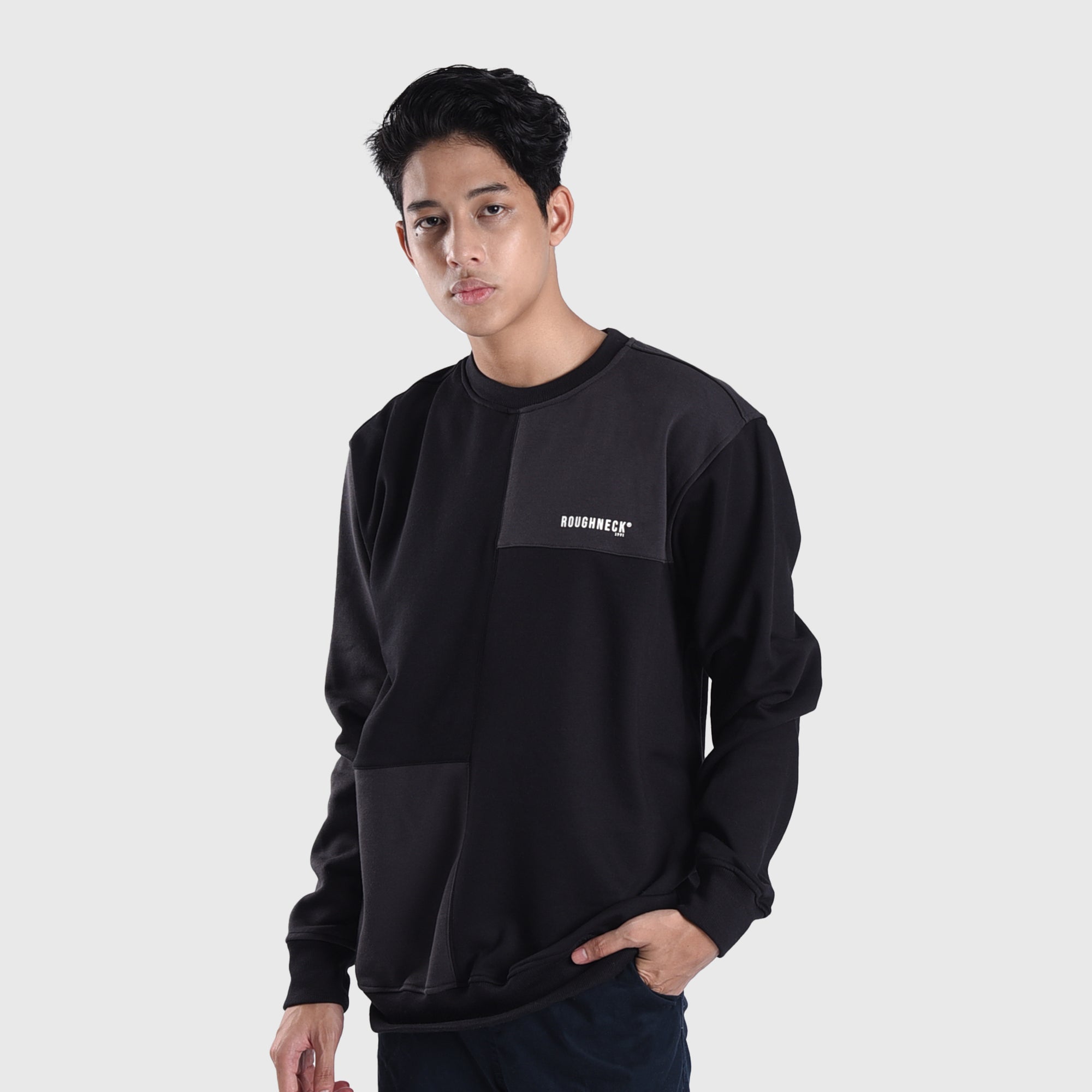 SS460 Black Mini Sig Crewneck