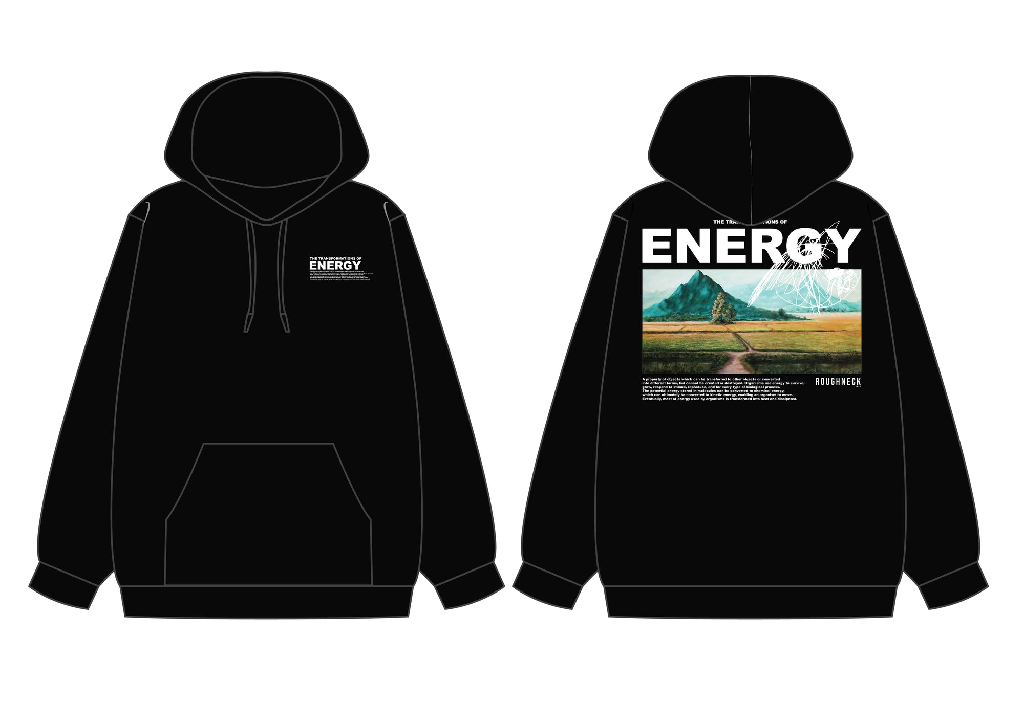 Roughneck H1023 Black Energy Transformed Hoodie