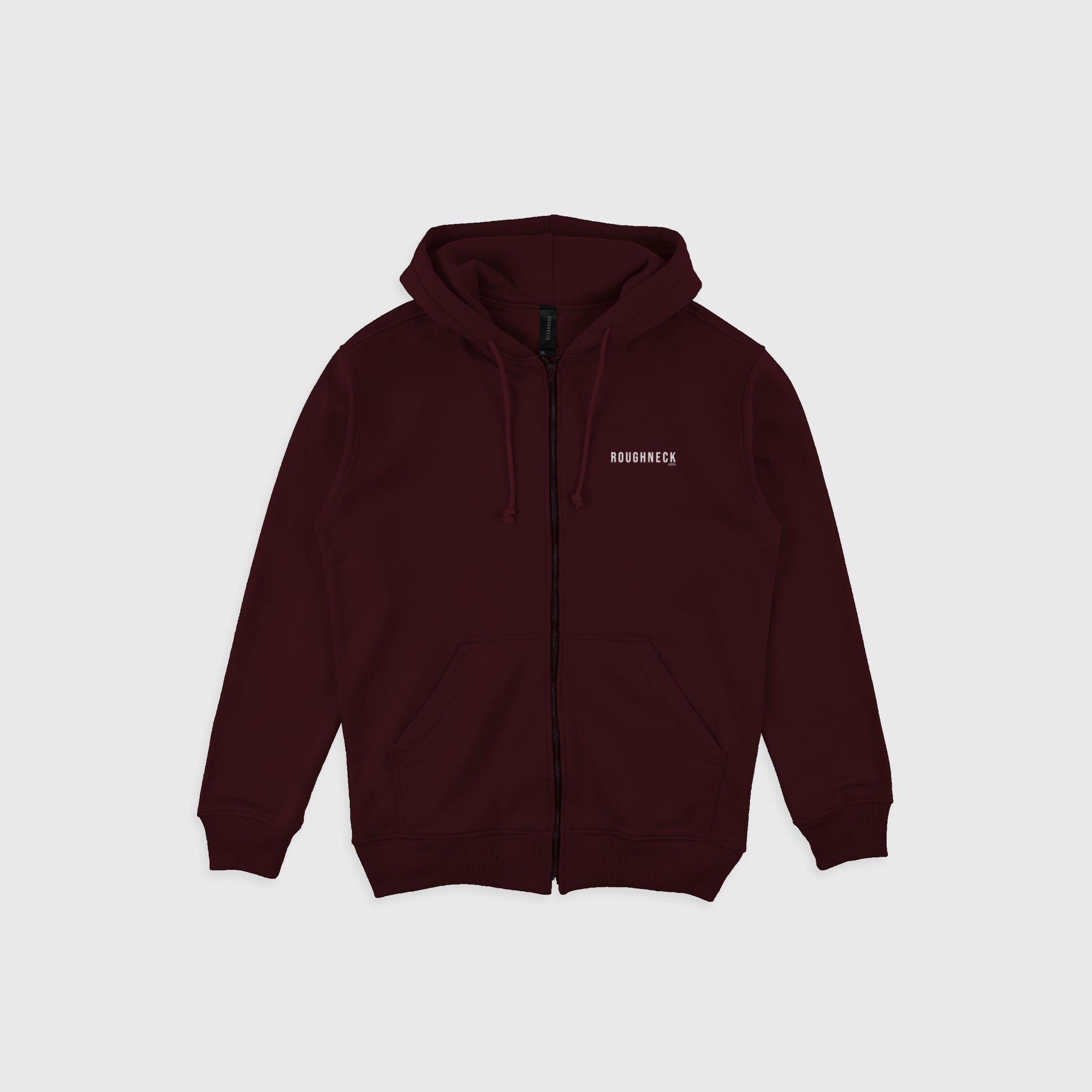 HZ023 Maroon Mini Sig White Hoodie