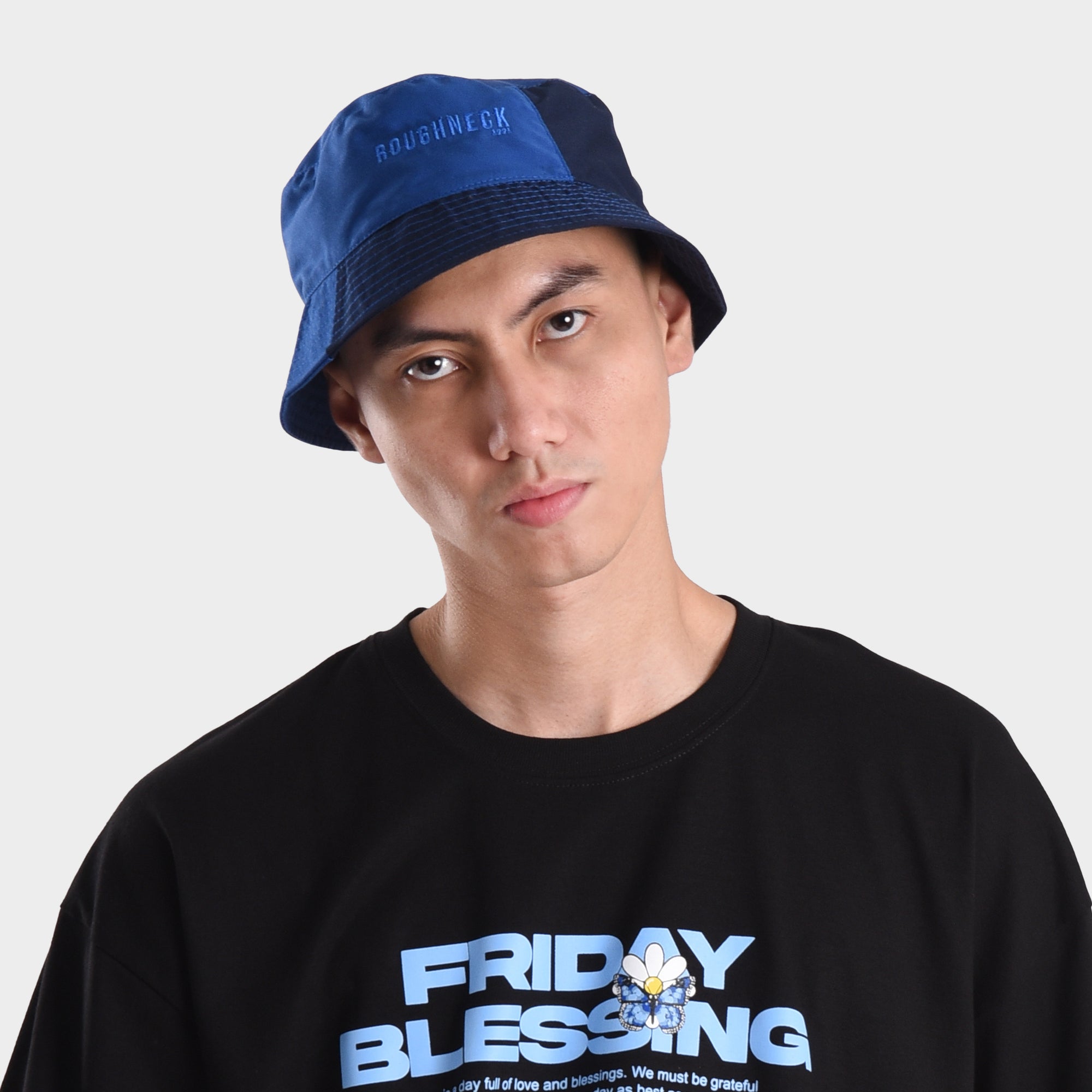 CP027 Navy Two Toned Bucket Hat