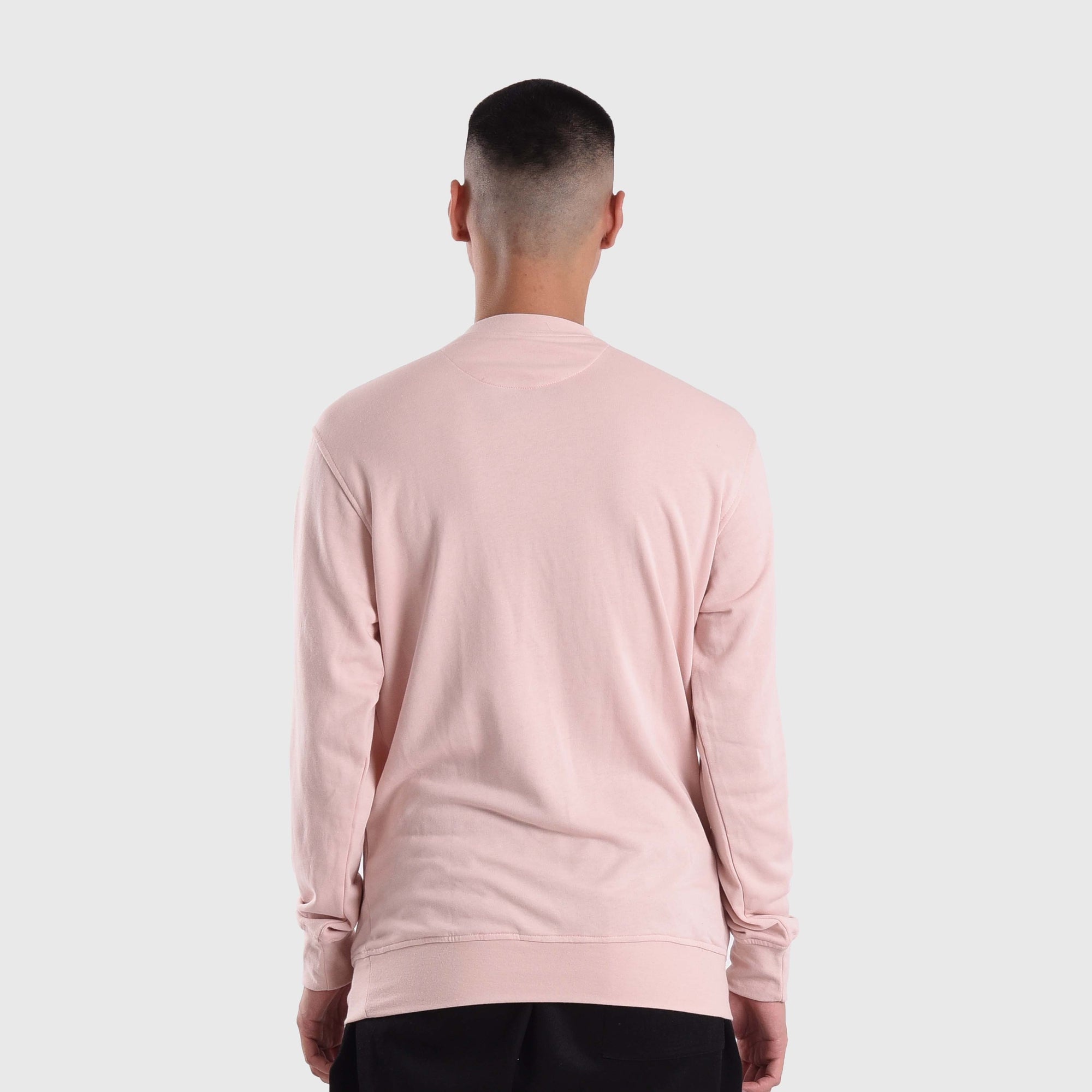 CT013 Peach Mini Sig White Crewneck