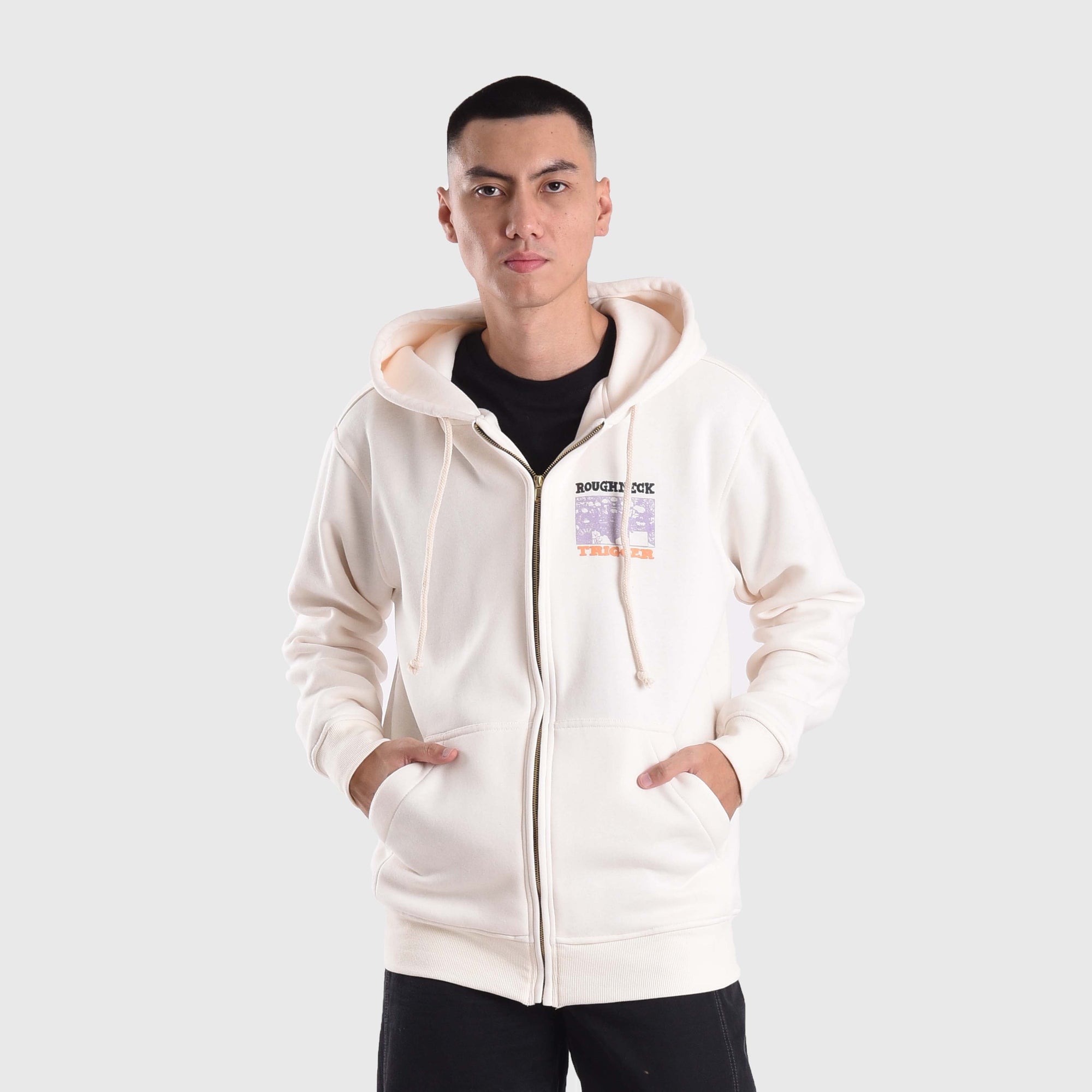 HZ059 White Trigger Hoodie