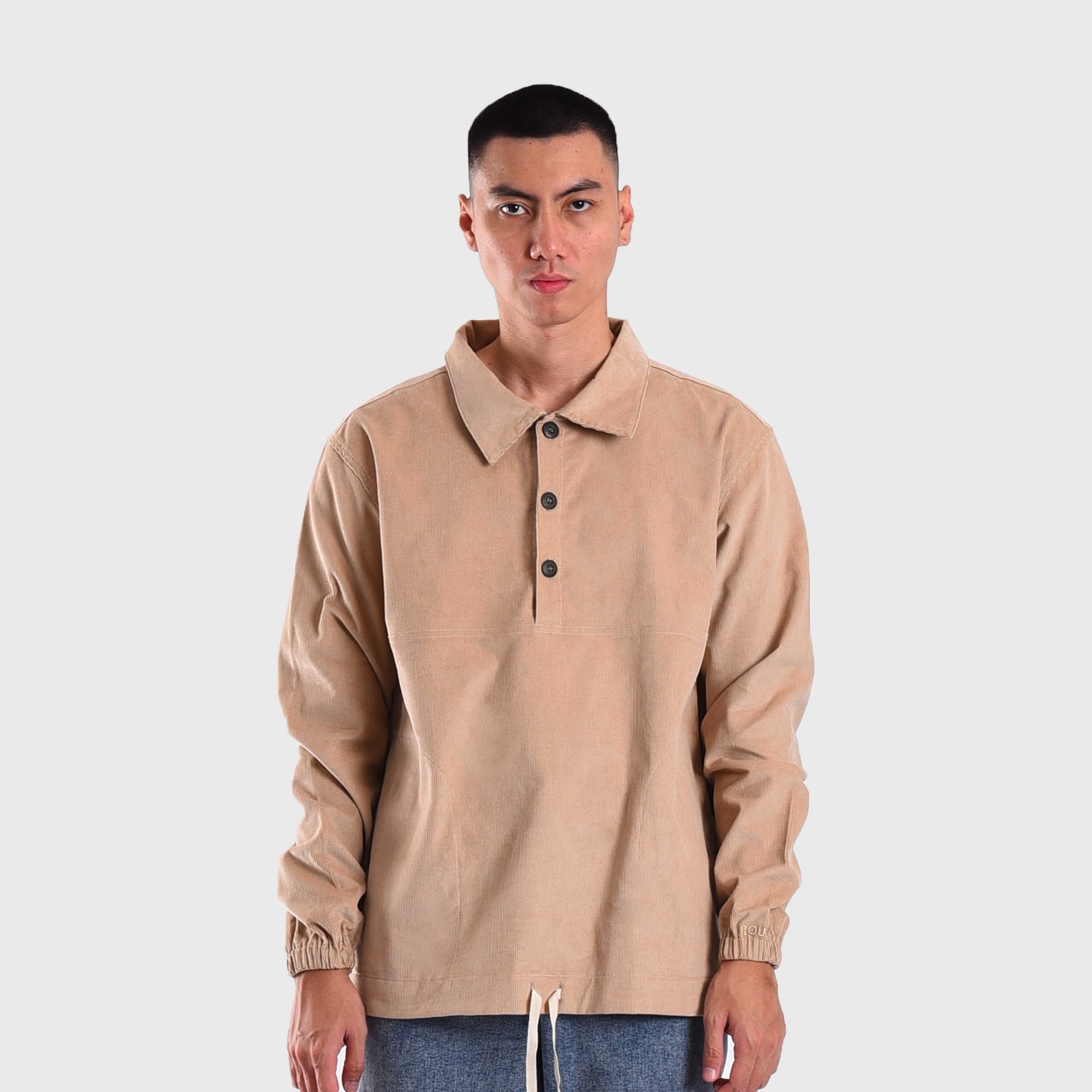 S005 Khaki Auncion Polo Shirt