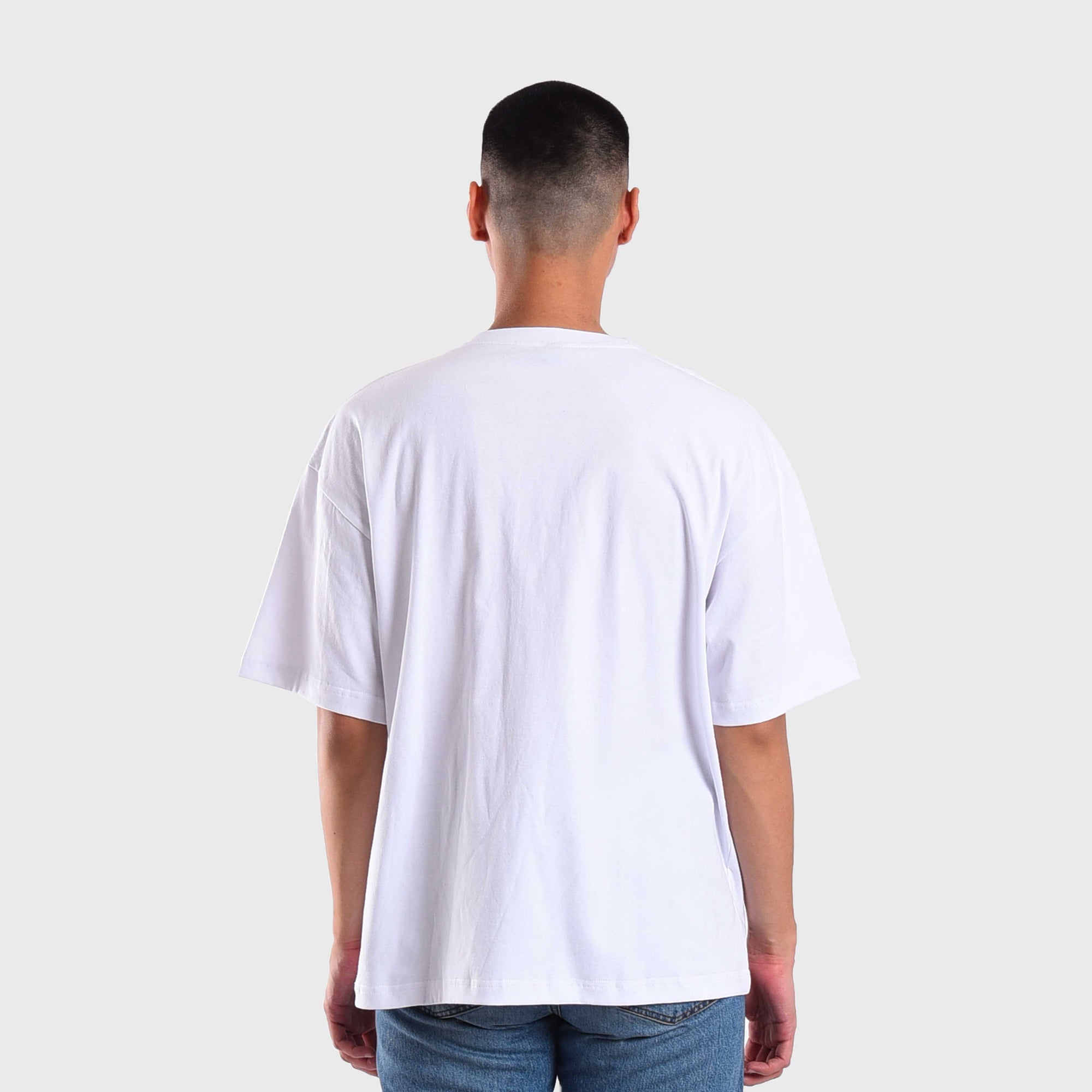 Roughneck OT536 White Rough Oversize Tshirt