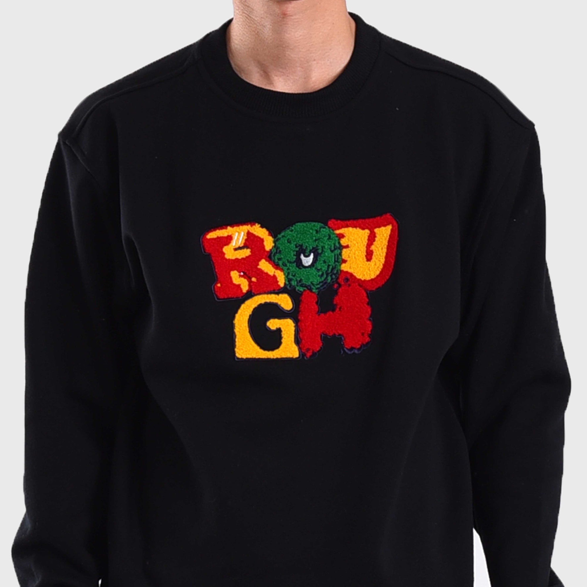 Roughneck SS535 Black Decotype Dert Crewneck