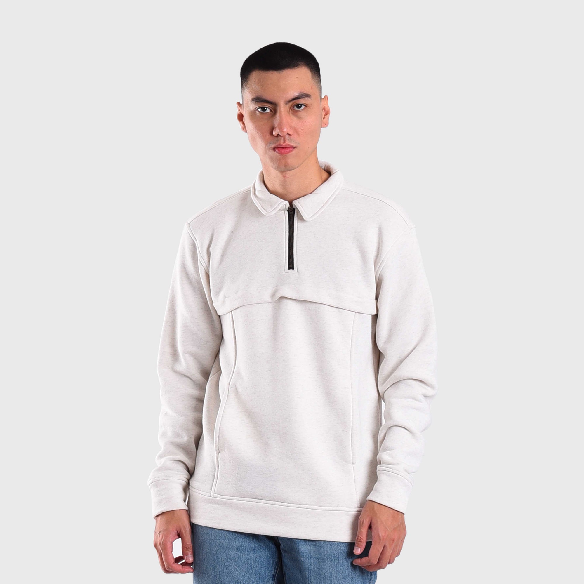 Roughneck VS001 Misty Grey Cappe Town Polo Crewneck