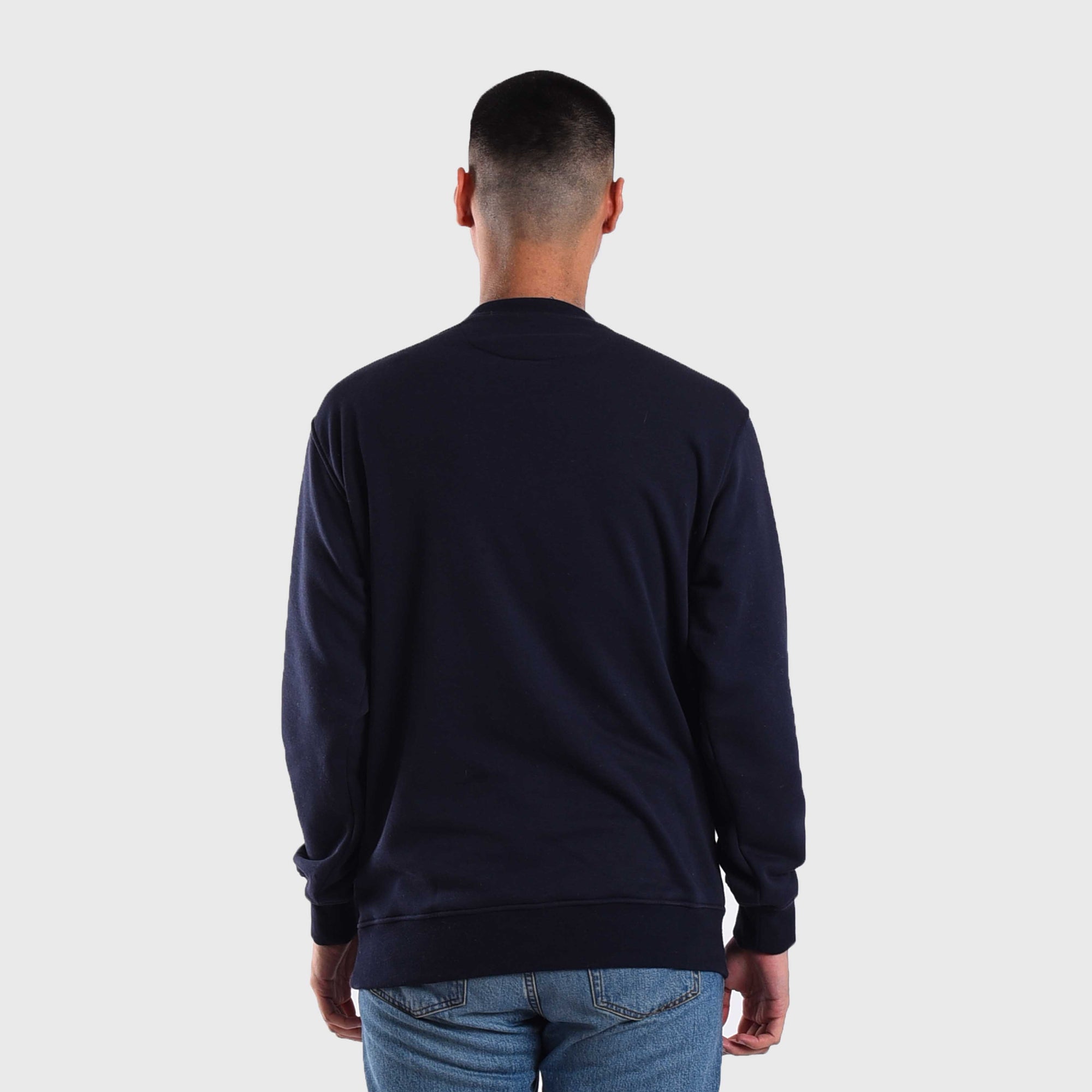 Roughneck SS446 Navy Mini Sig Pocket Crewneck